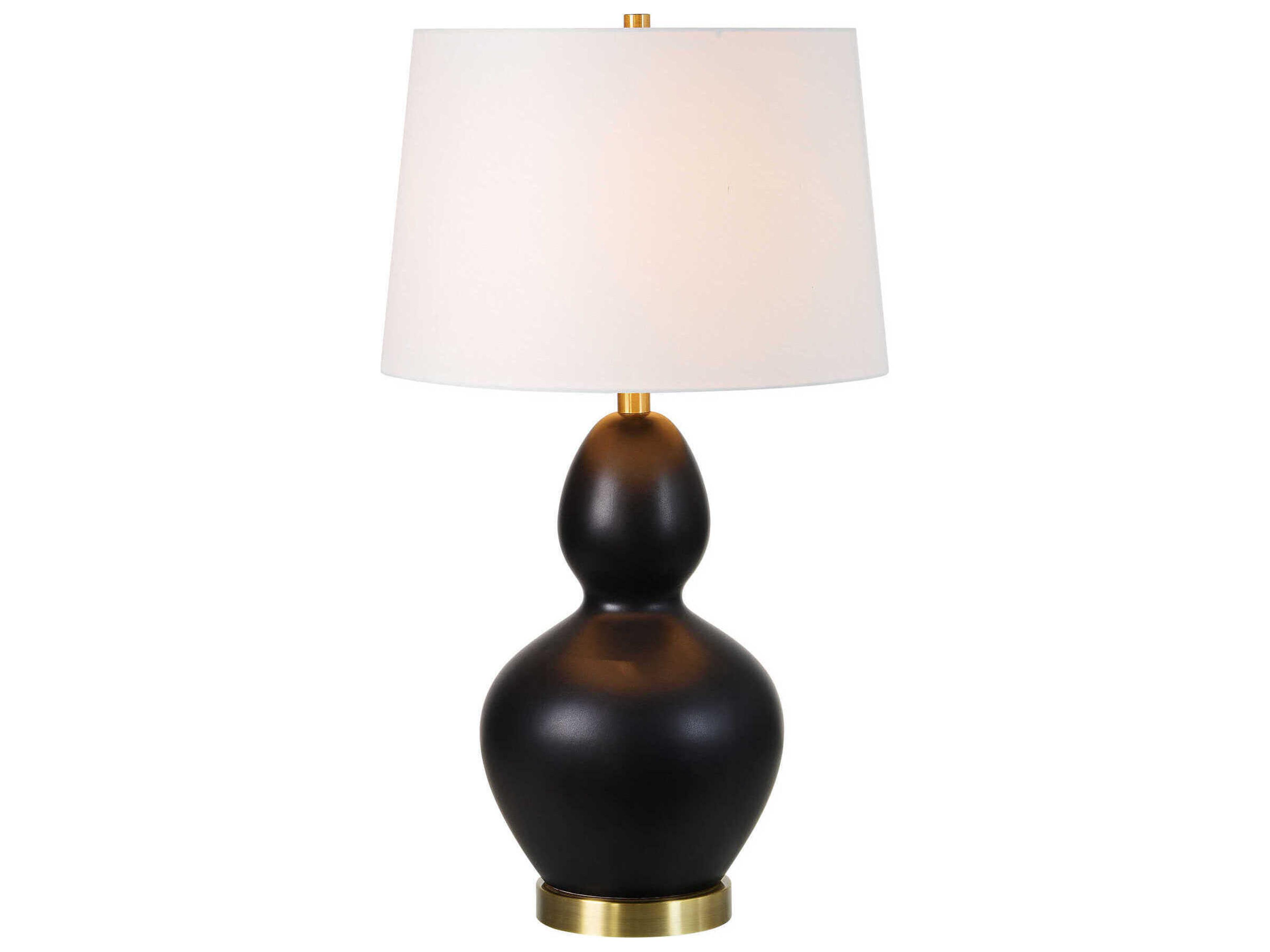 Renwil Kamilia Matte Black Buffet Lamp Set of 2