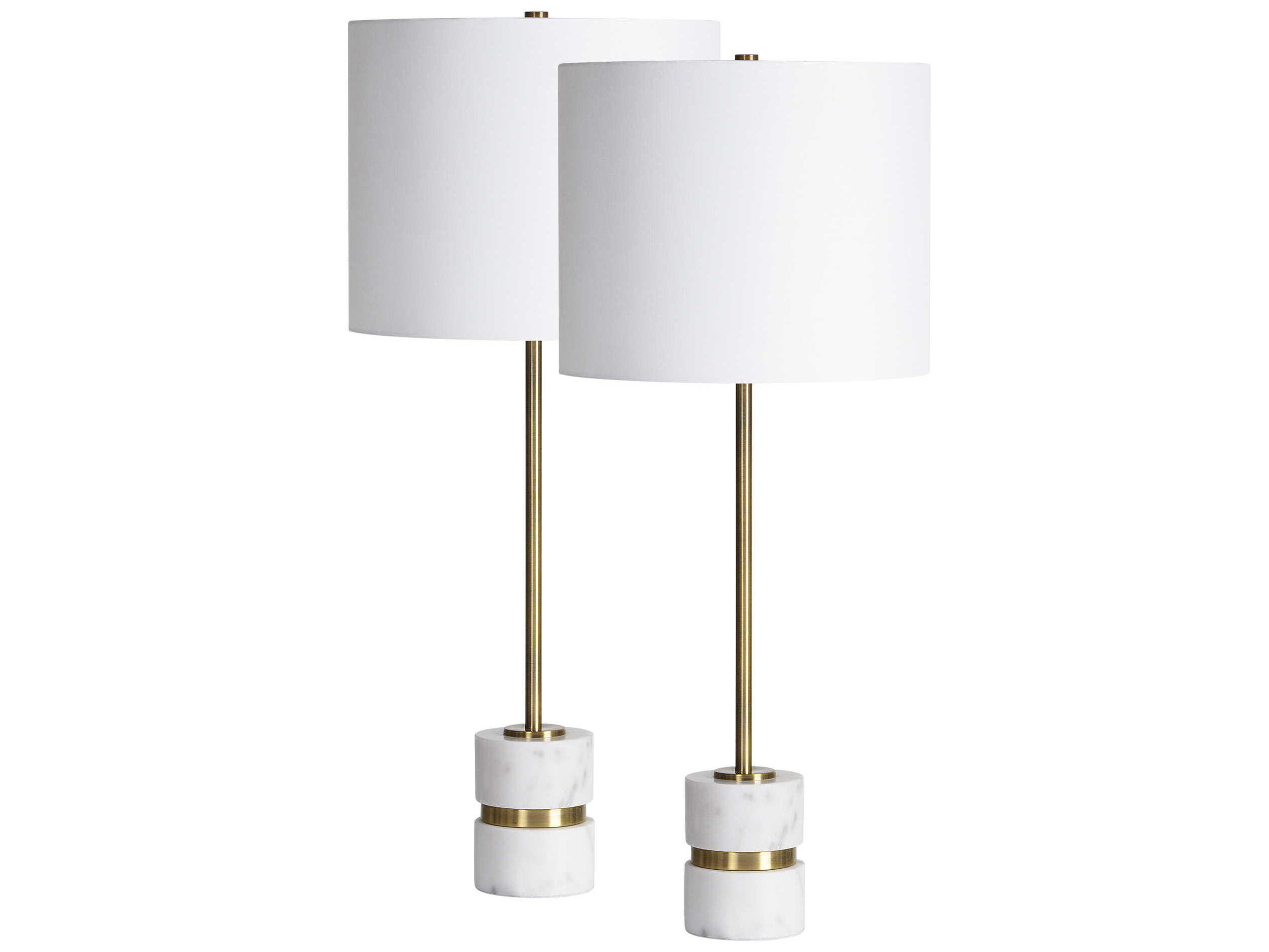 Talulla Antique Brass Buffet Lamp Set of 2