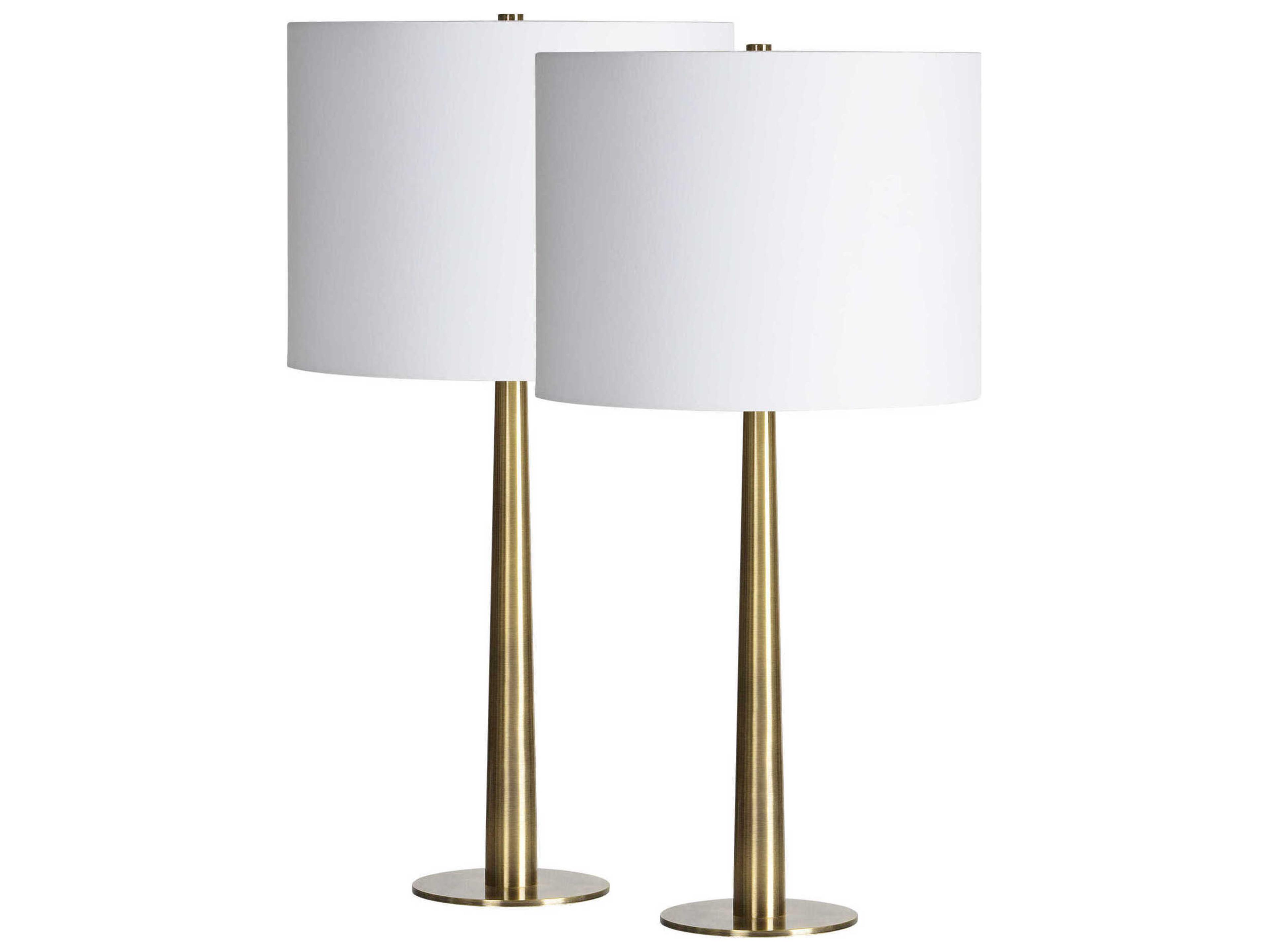 Sarai Antique Brass Buffet Lamp Set of 2