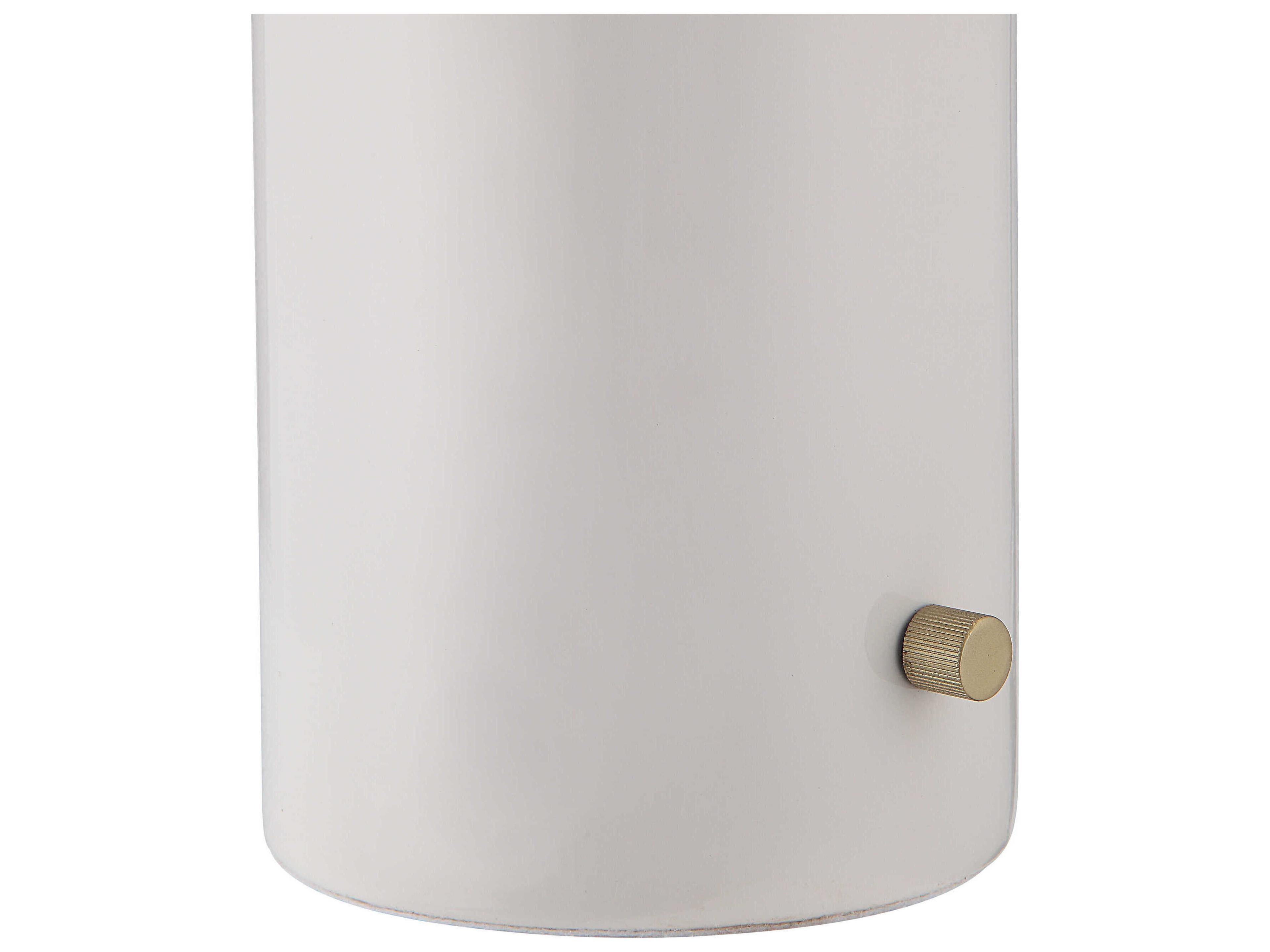 Renwil Solero Plated Champagne Iron Off White Table Lamp