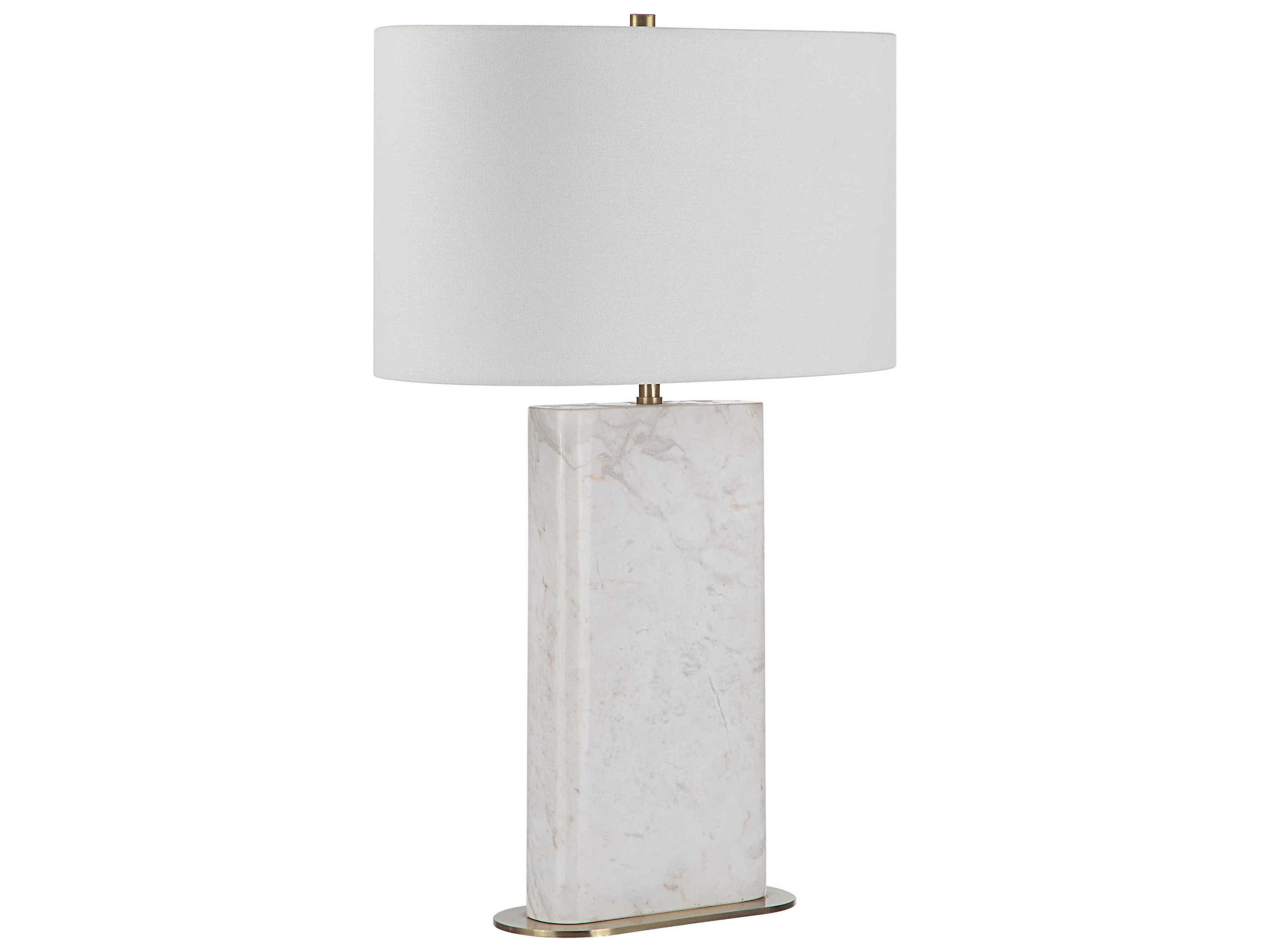 Renwil Irisa Honed White Buffet Lamp