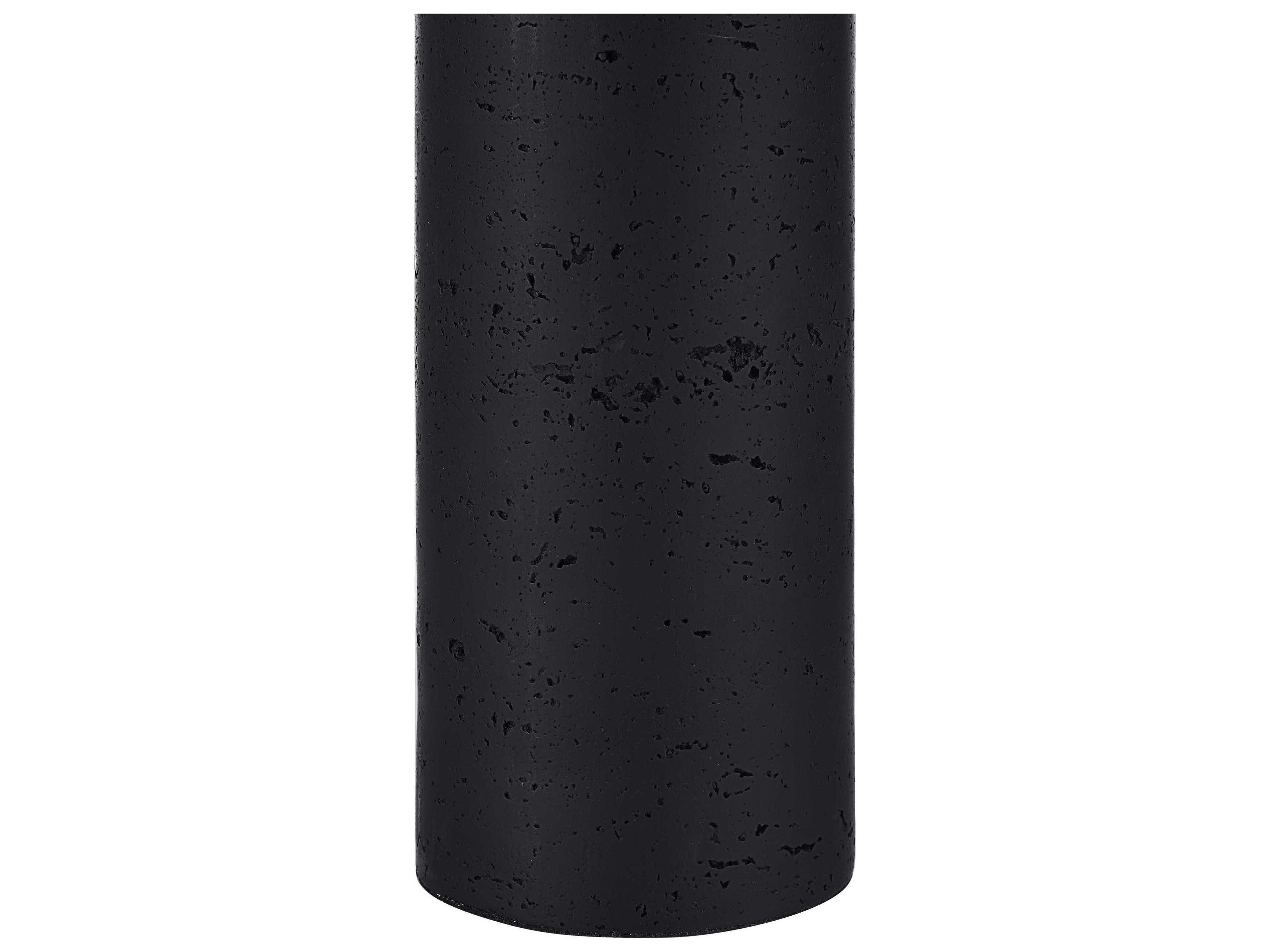 Renwil Augusta Black Ivory Linen Buffet Lamp Set of 2