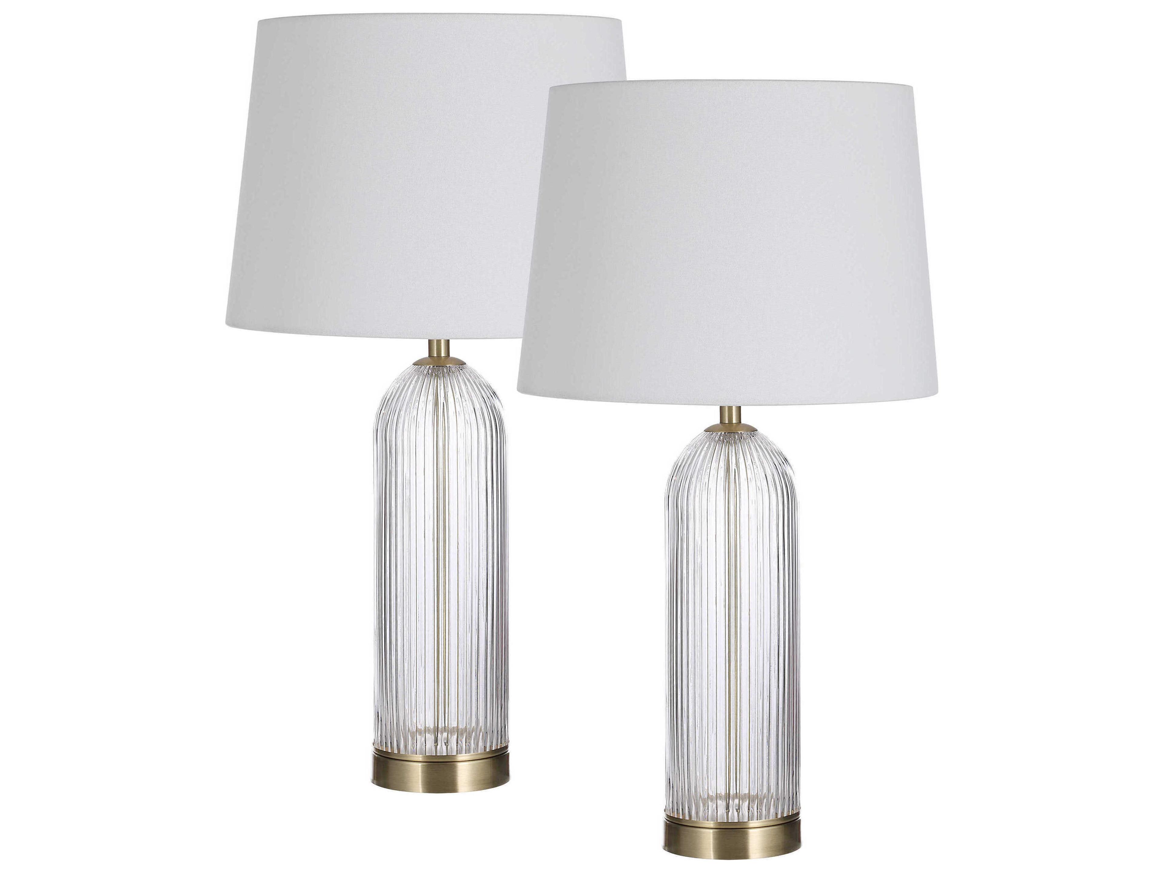 Ocala Clear Buffet Lamp Set of 2