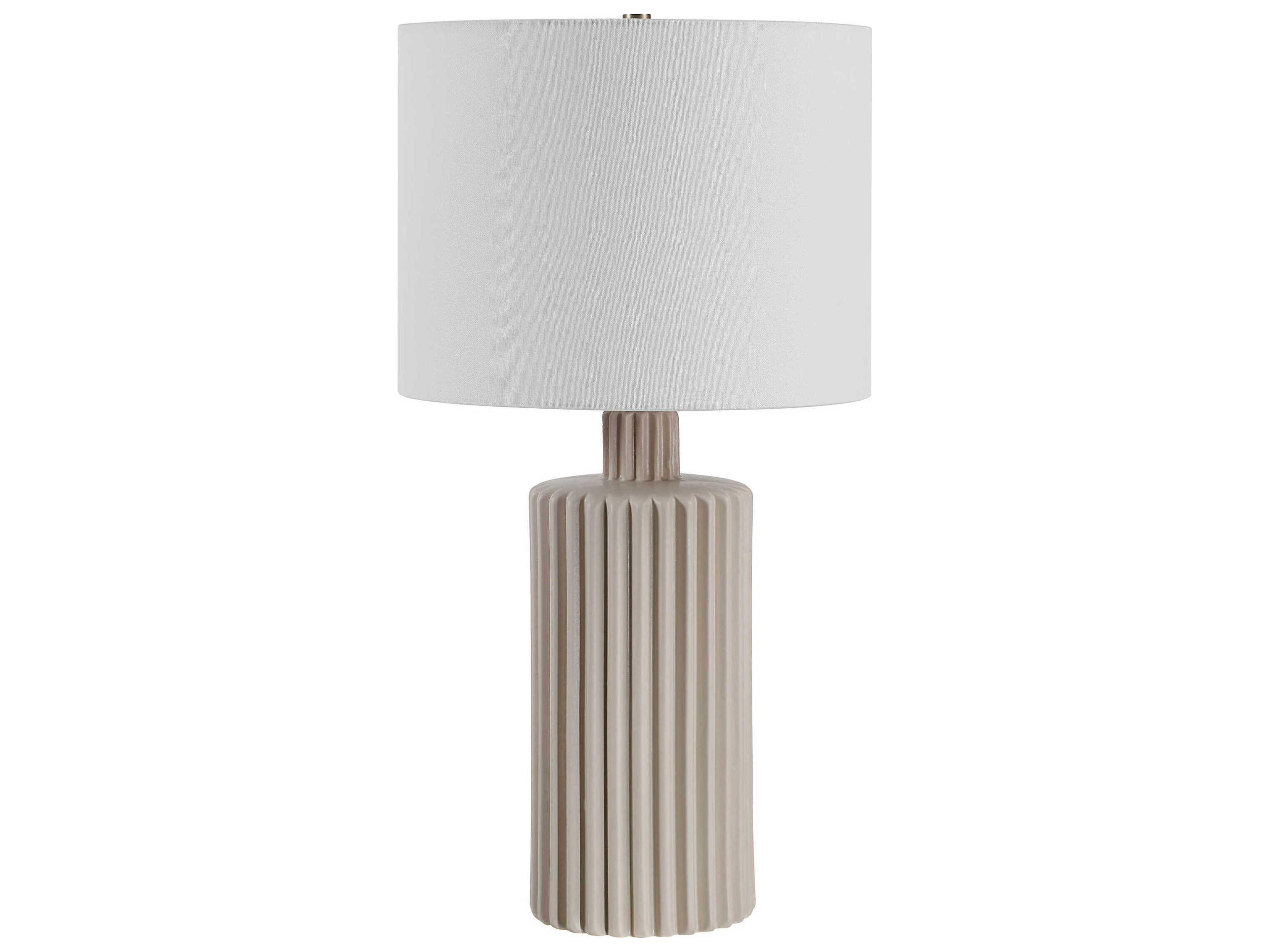 Lina Beige Off White Table Lamp