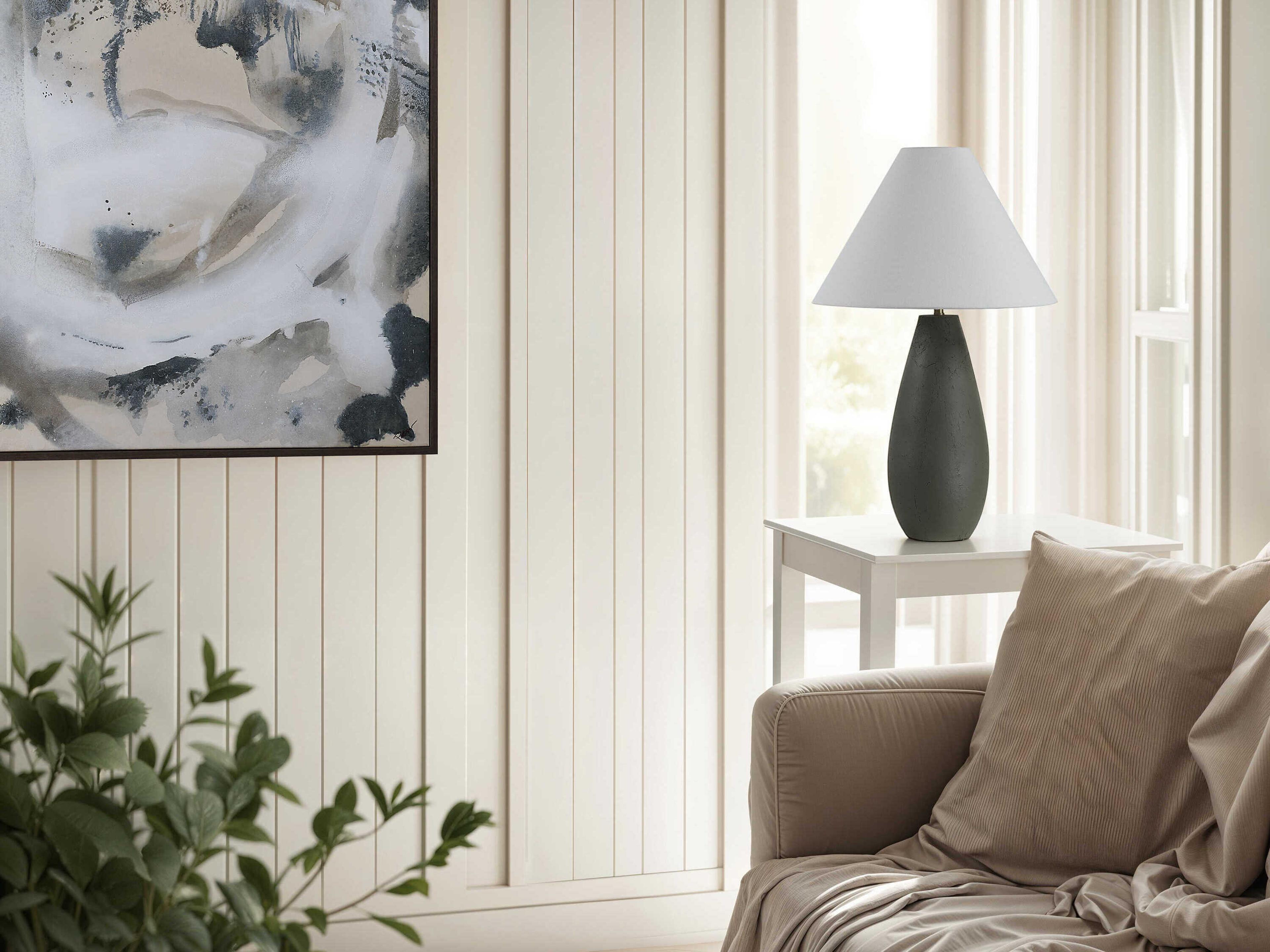 Renwil Olso Dark Olive Green Buffet Lamp