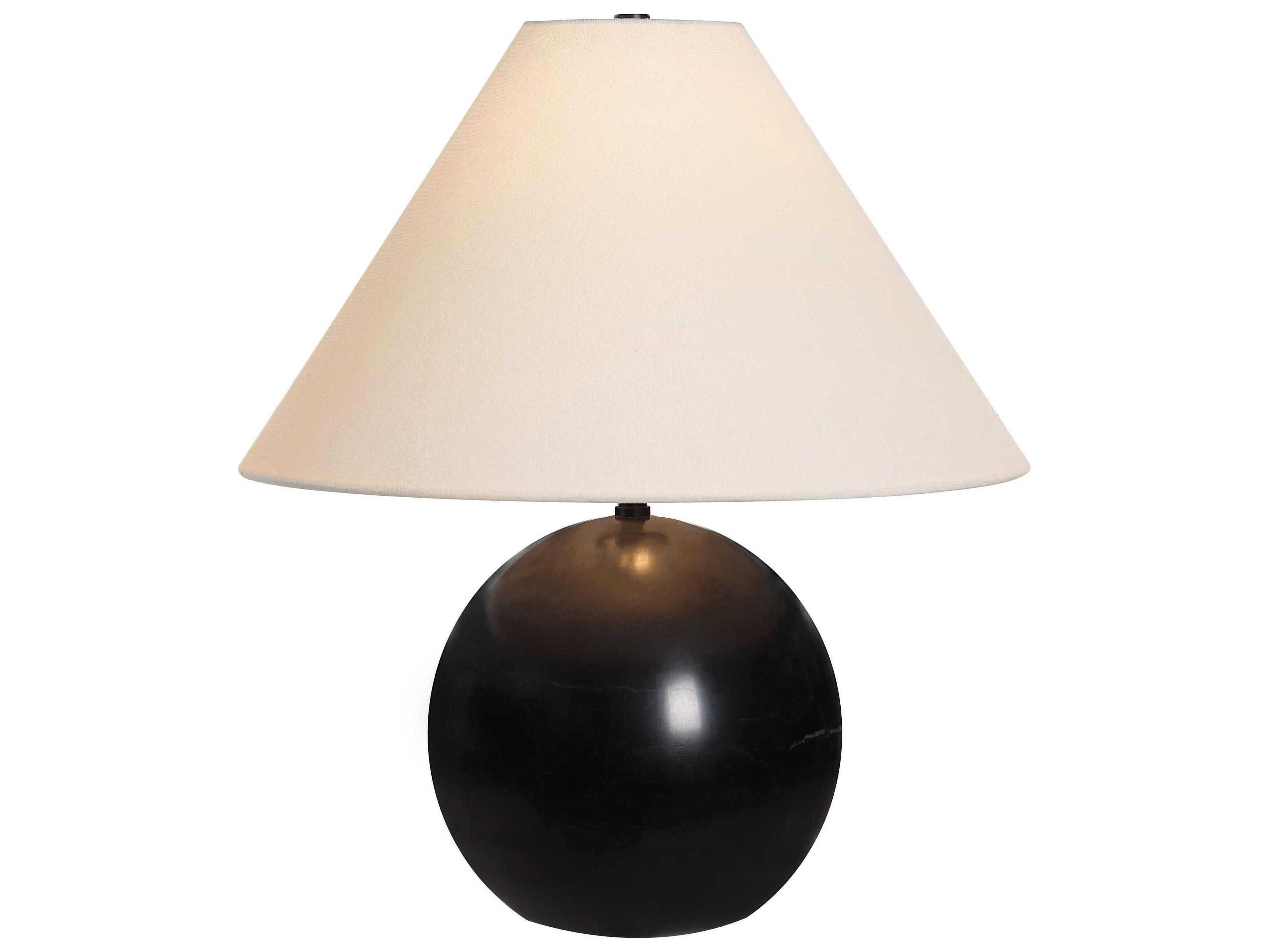Renwil Brienne Black Ivory Linen Table Lamp