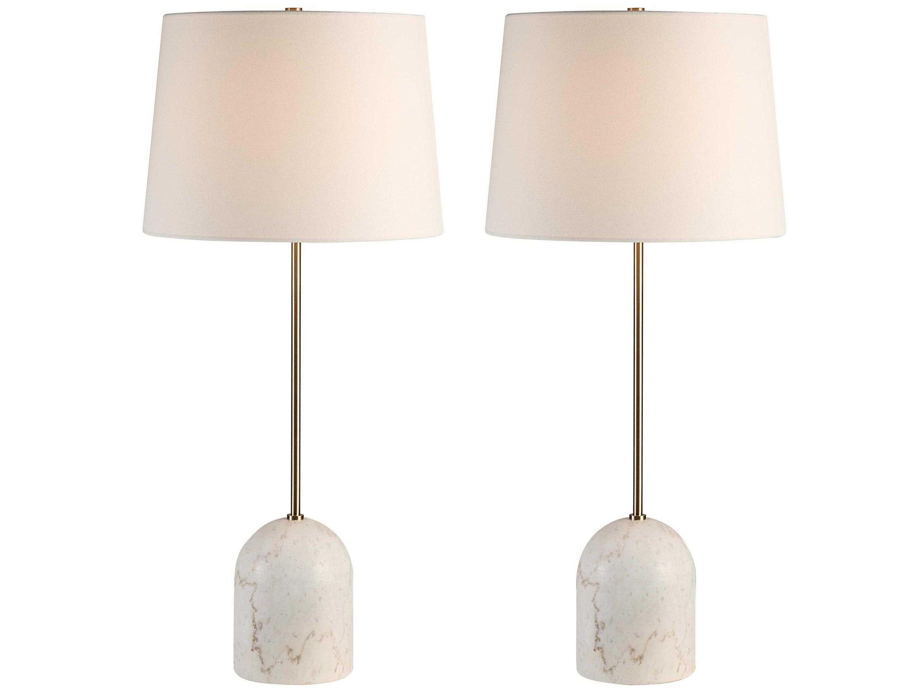 Renwil Dili Natural White Buffet Lamp Set of 2