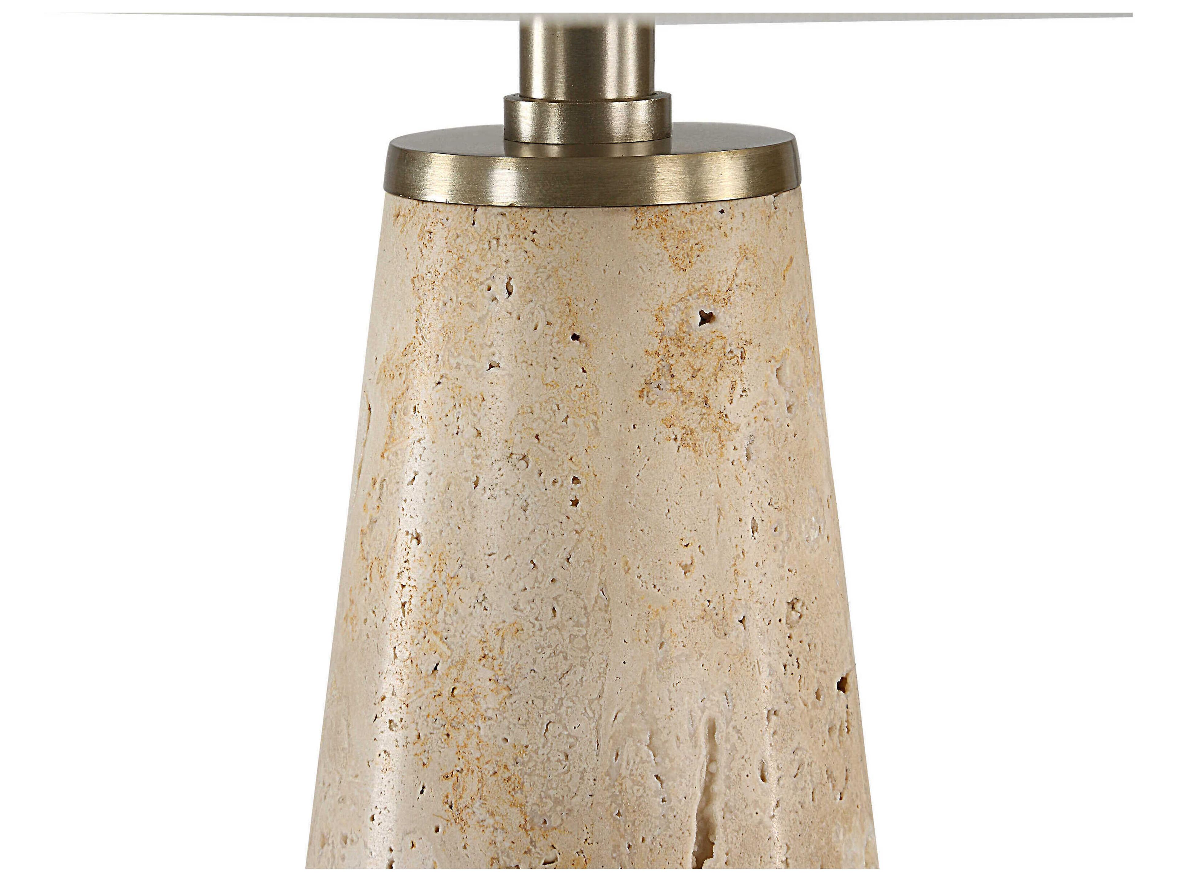 Renwil Almeria Natural Beige Off White Buffet Lamp