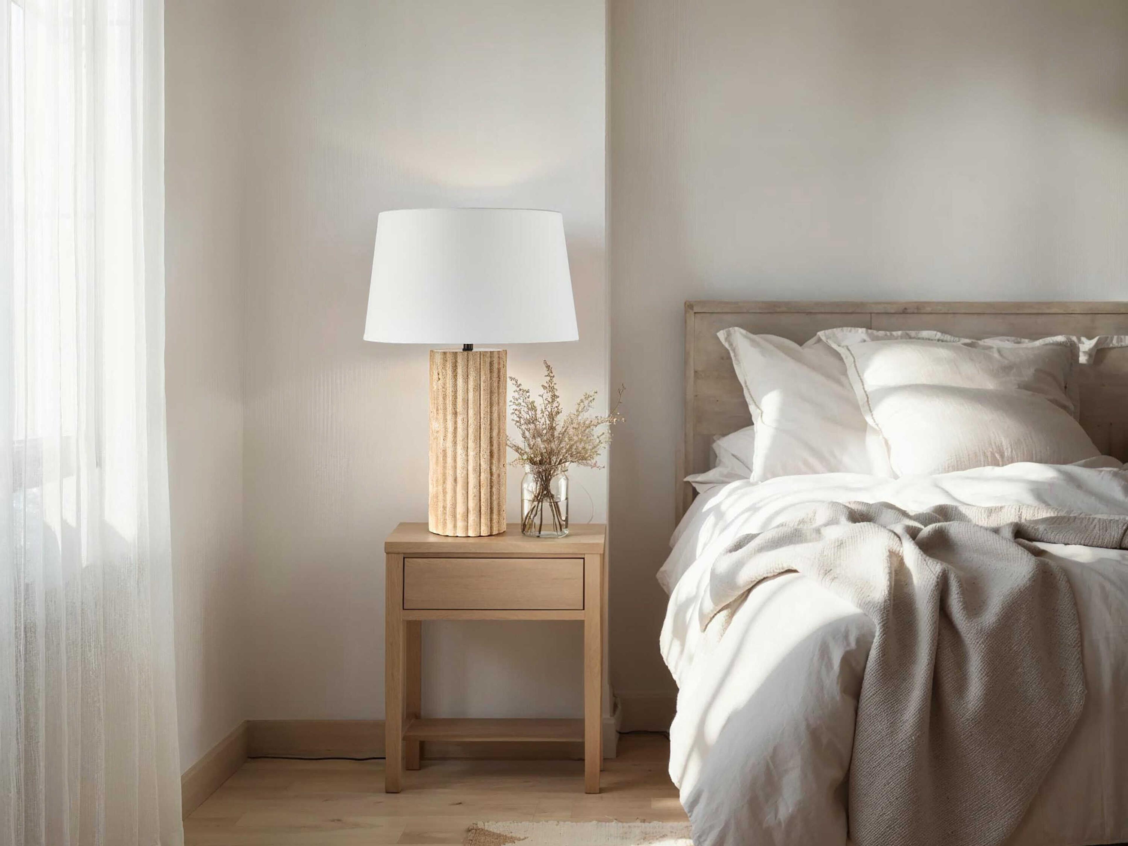 Renwil Milena Beige Off White Buffet Lamp