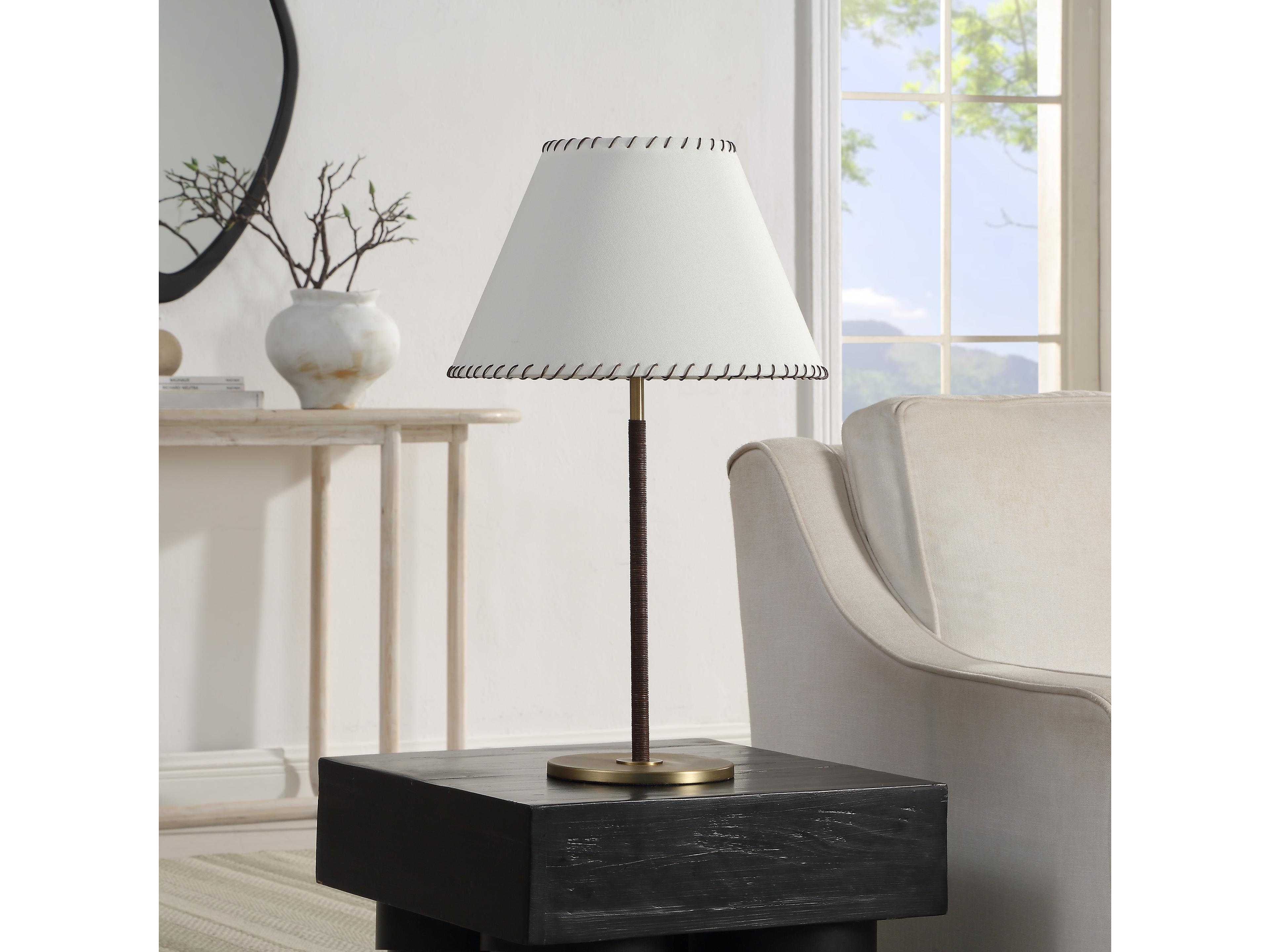 Renwil Camelia Plated Yellow Gold Buffet Lamp