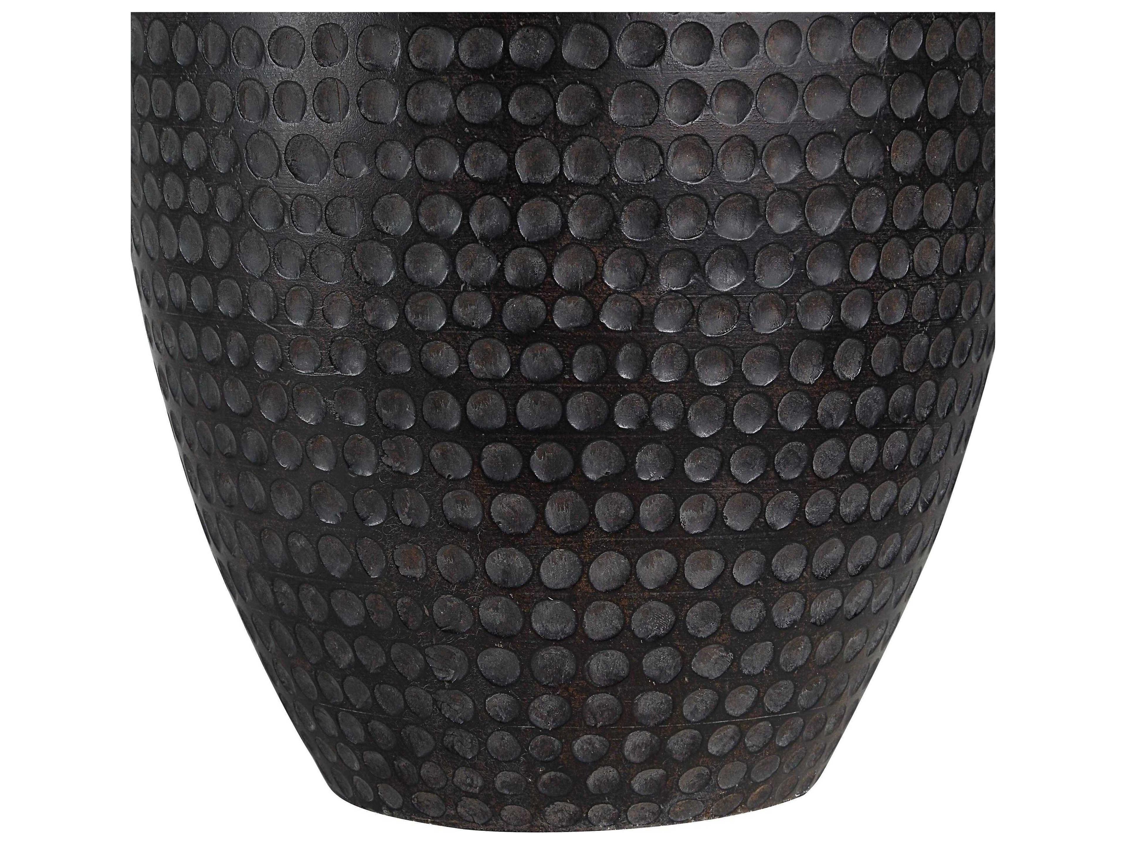 Renwil Agueda Painted Dark Brown Oatmeal Linen Buffet Lamp