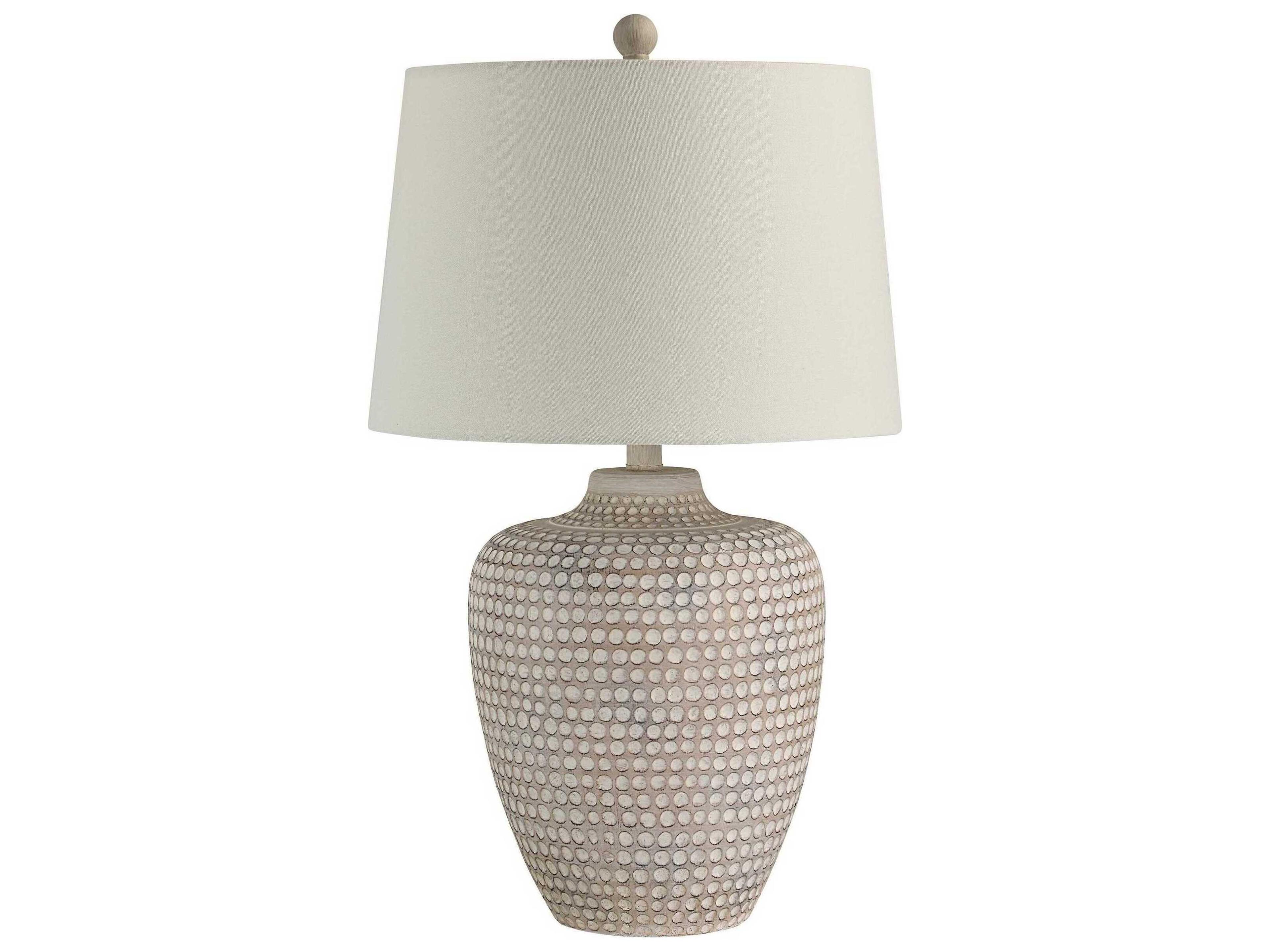 Albacete Table Lamp Hammered Earthenware Style