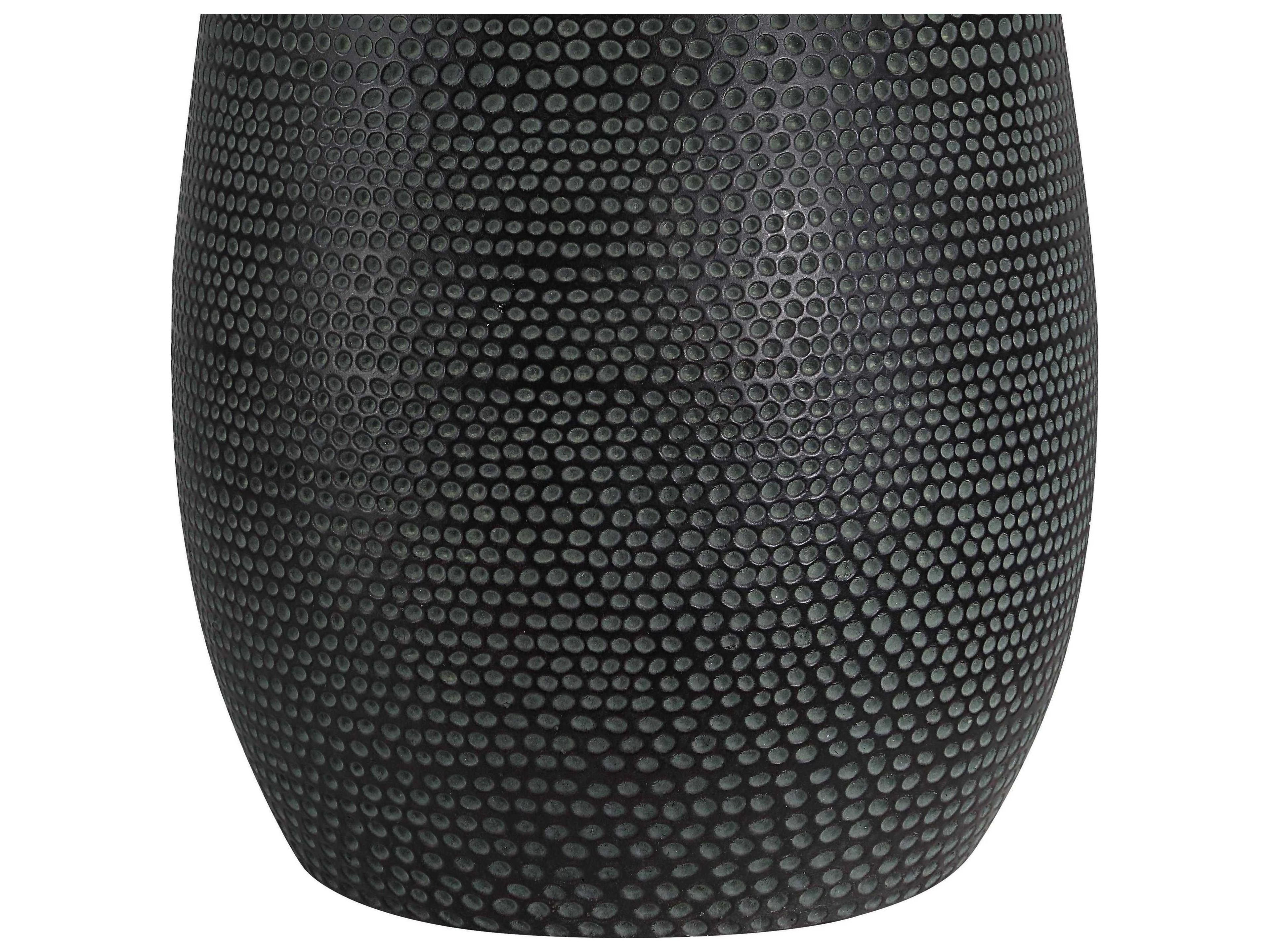 Renwil Cipria Painted Black Oatmeal Linen Buffet Lamp