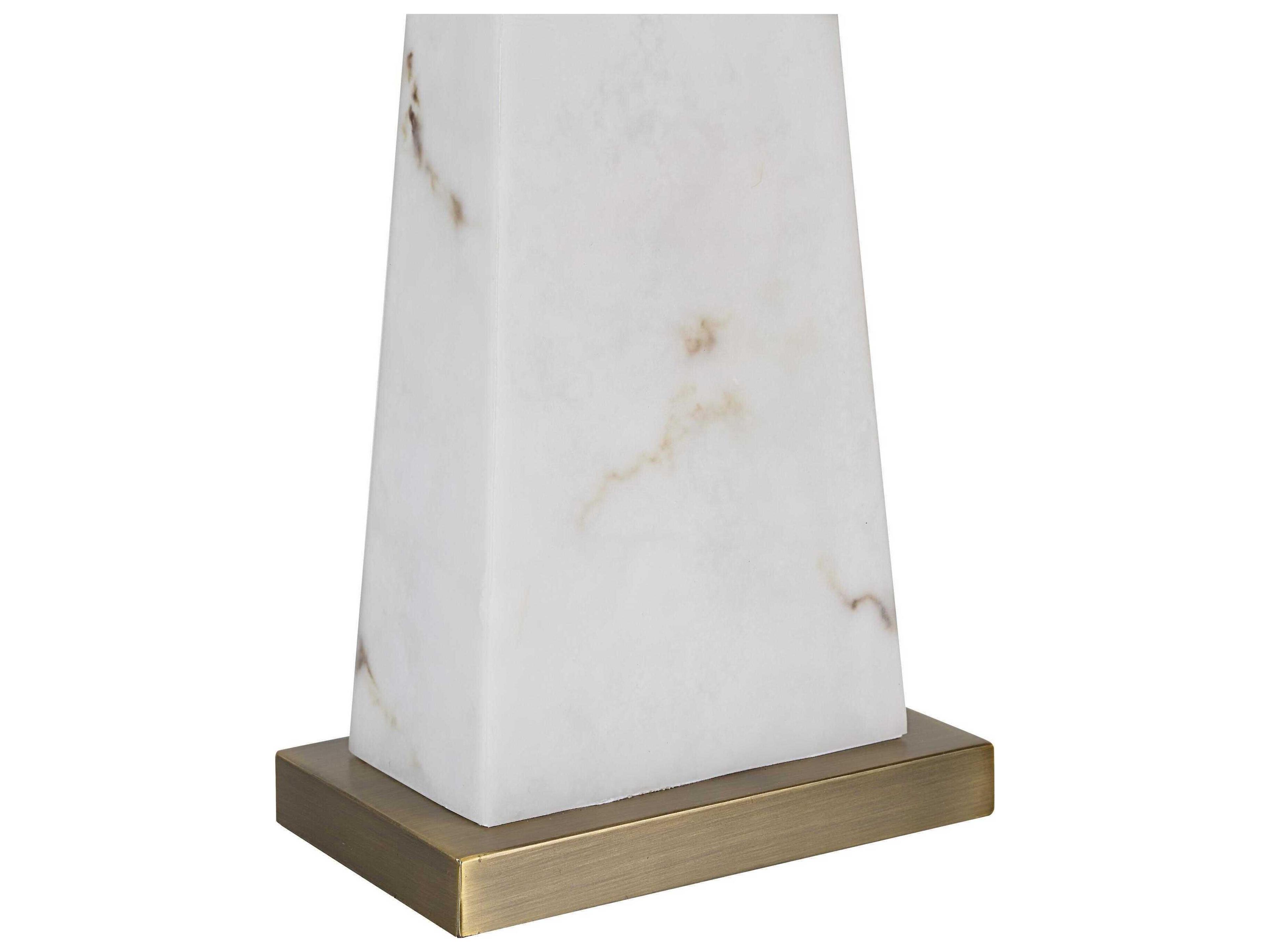 Renwil Nisrine Ivory Linen Gold Buffet Lamp