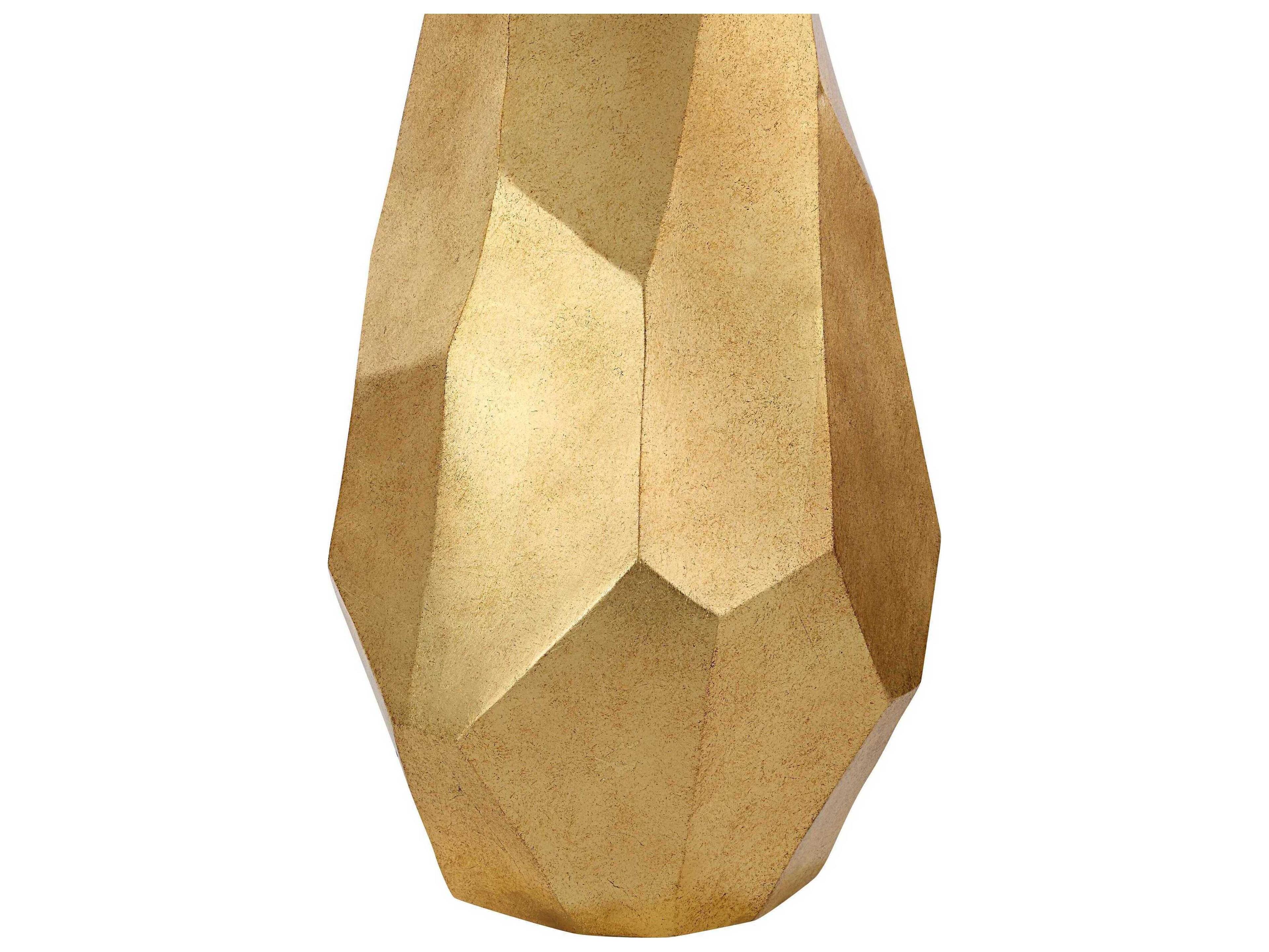 Renwil Sanae Leaf Gold Ivory Linen Buffet Lamp