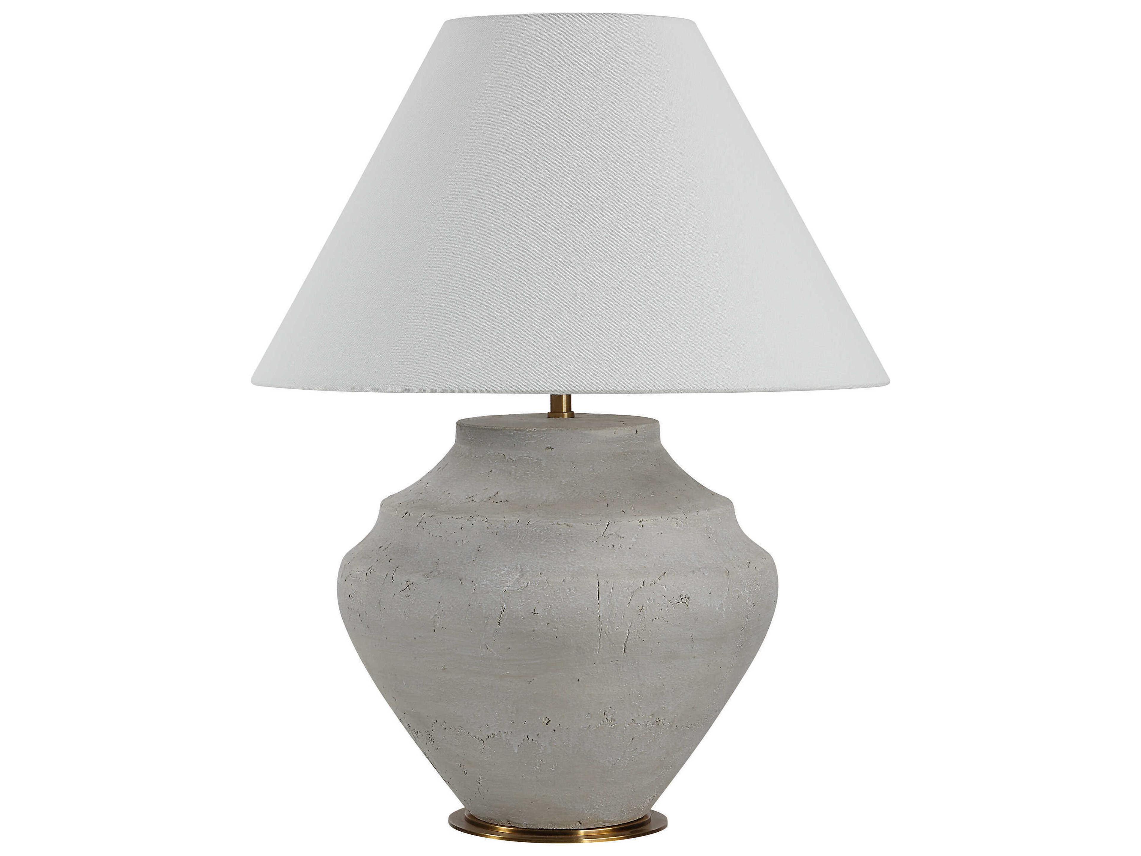 Iulia Antique Beige Gray Table Lamp
