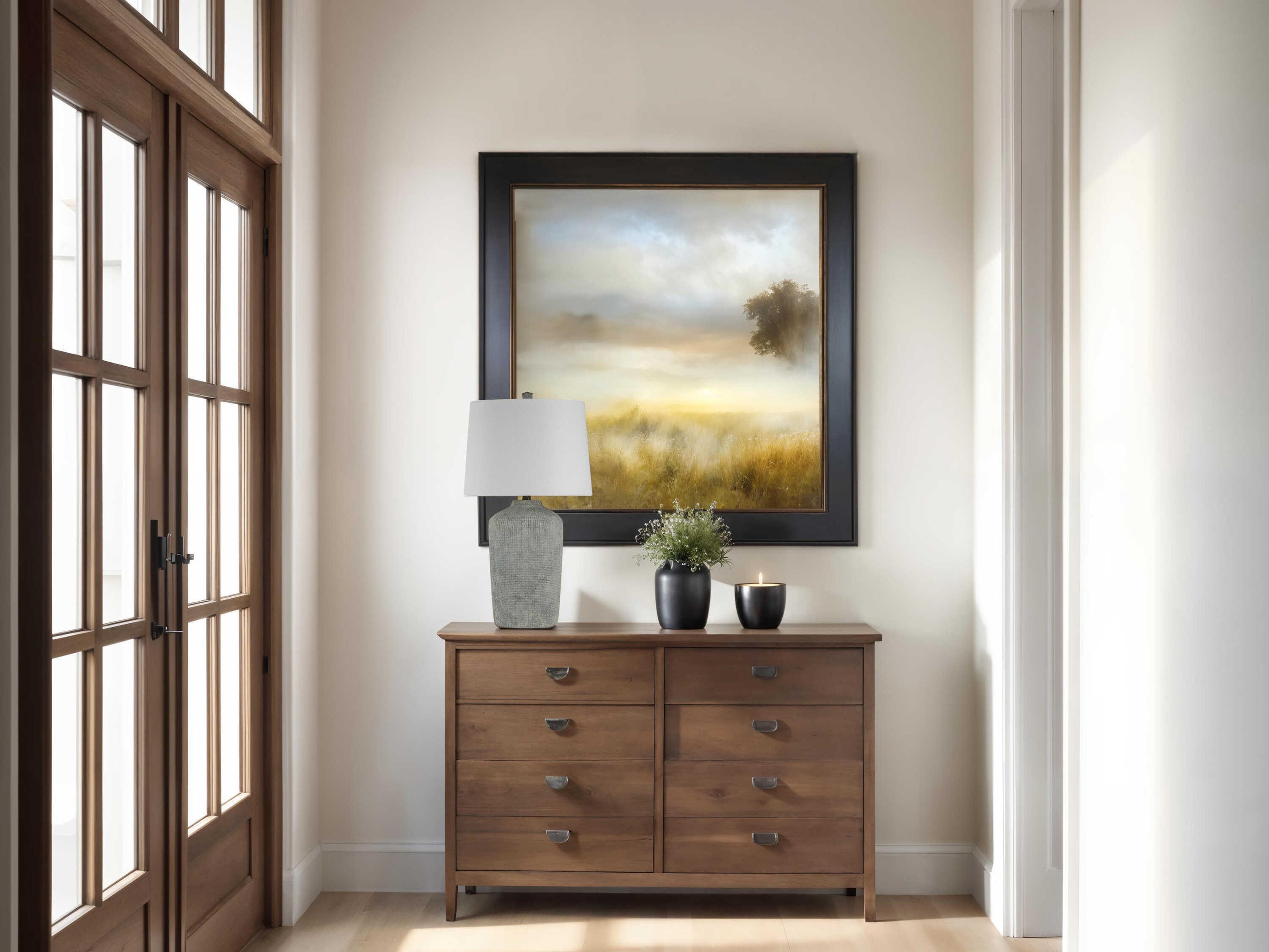 Renwil Aurelle Grey Rock Buffet Lamp