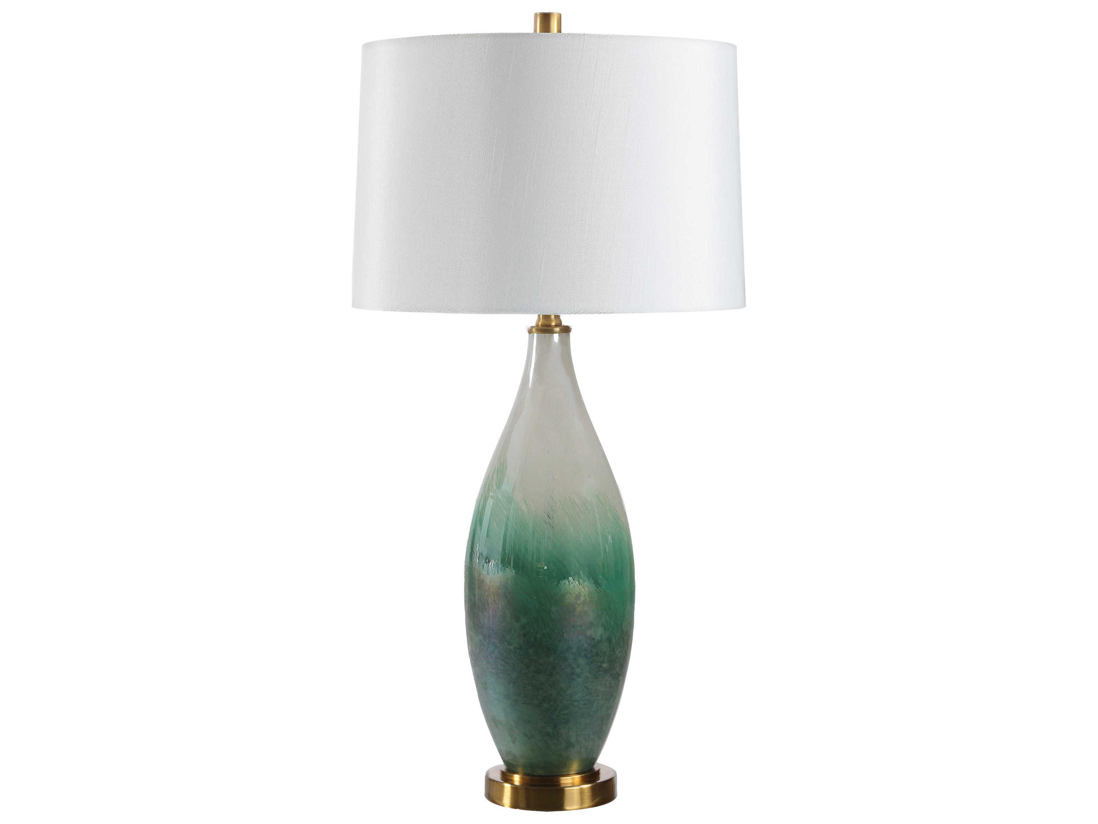 Wave Green Buffet Lamp