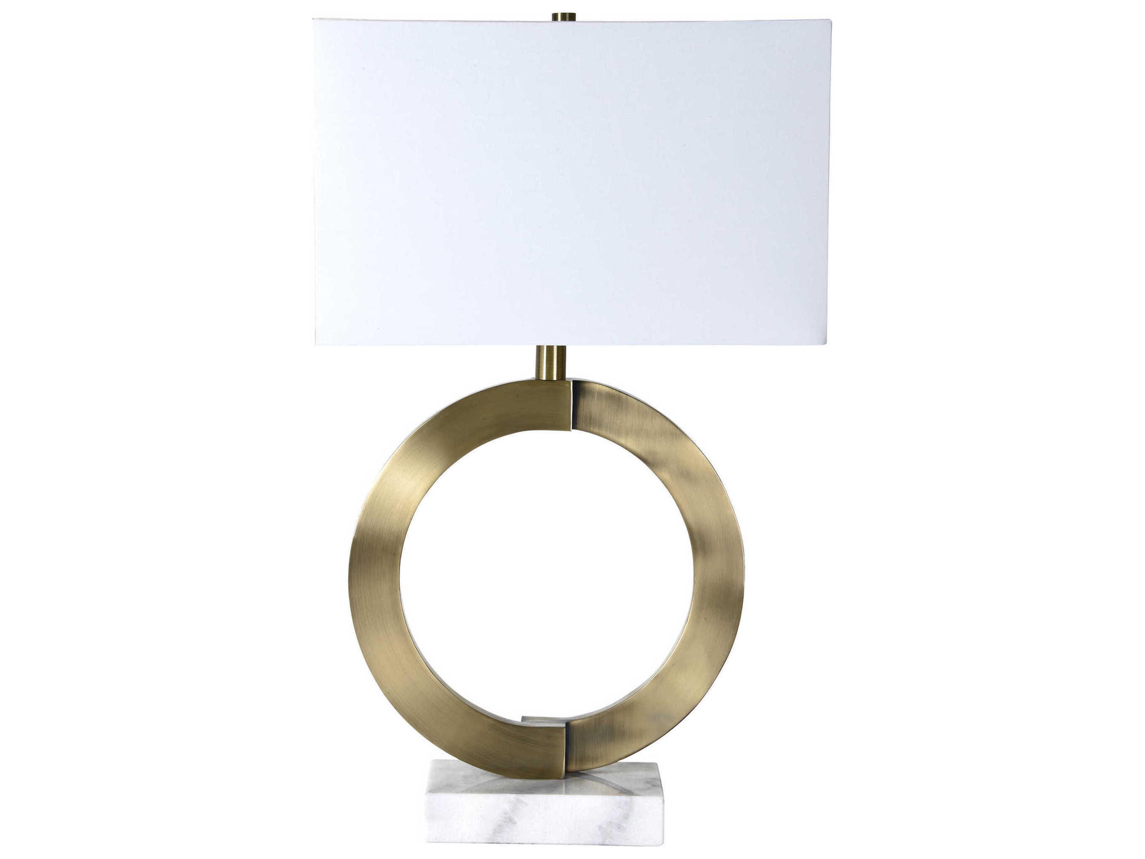 Skylar Antique Brass Buffet Lamp