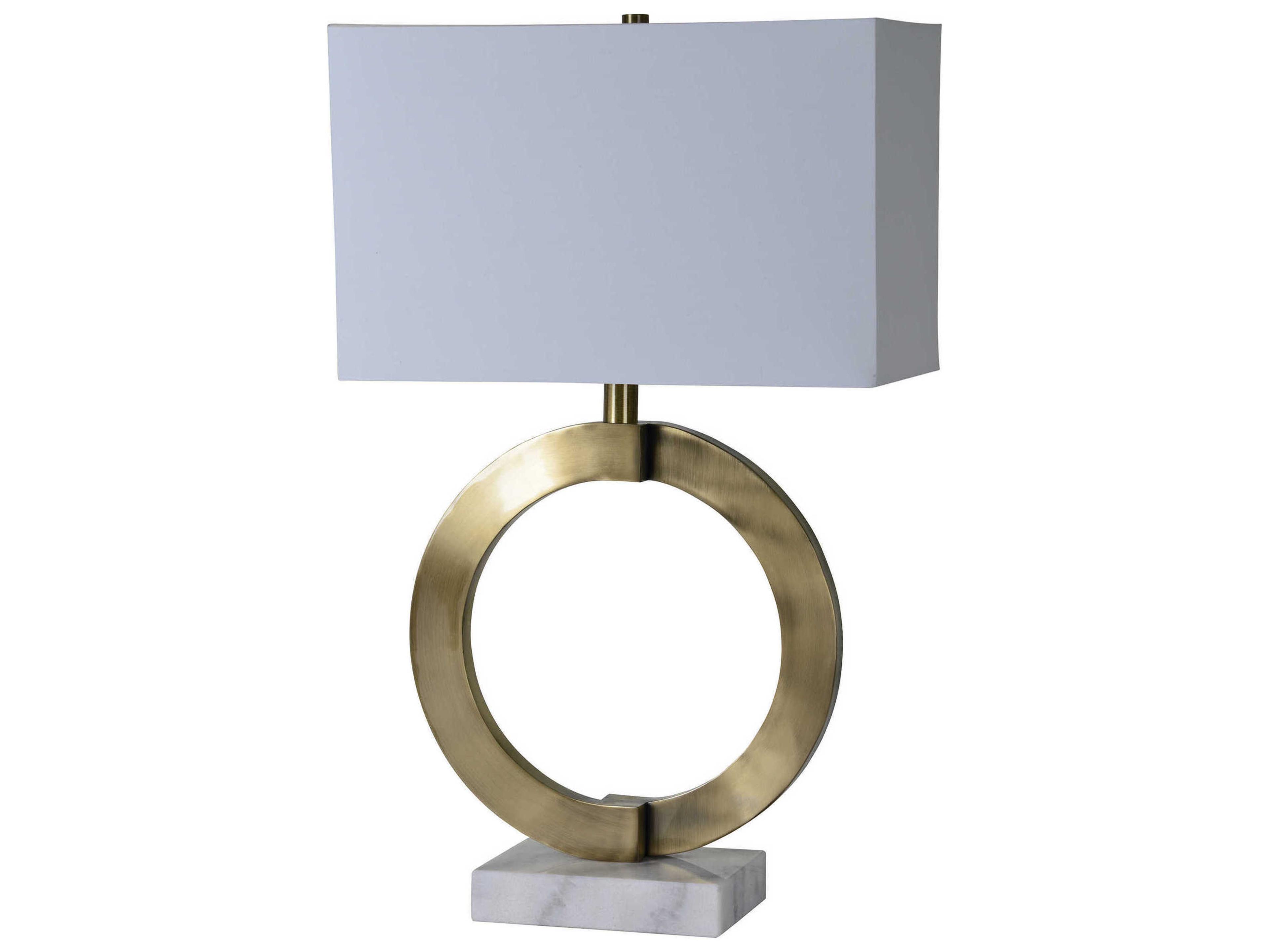 Renwil Skylar Antique Brass Buffet Lamp