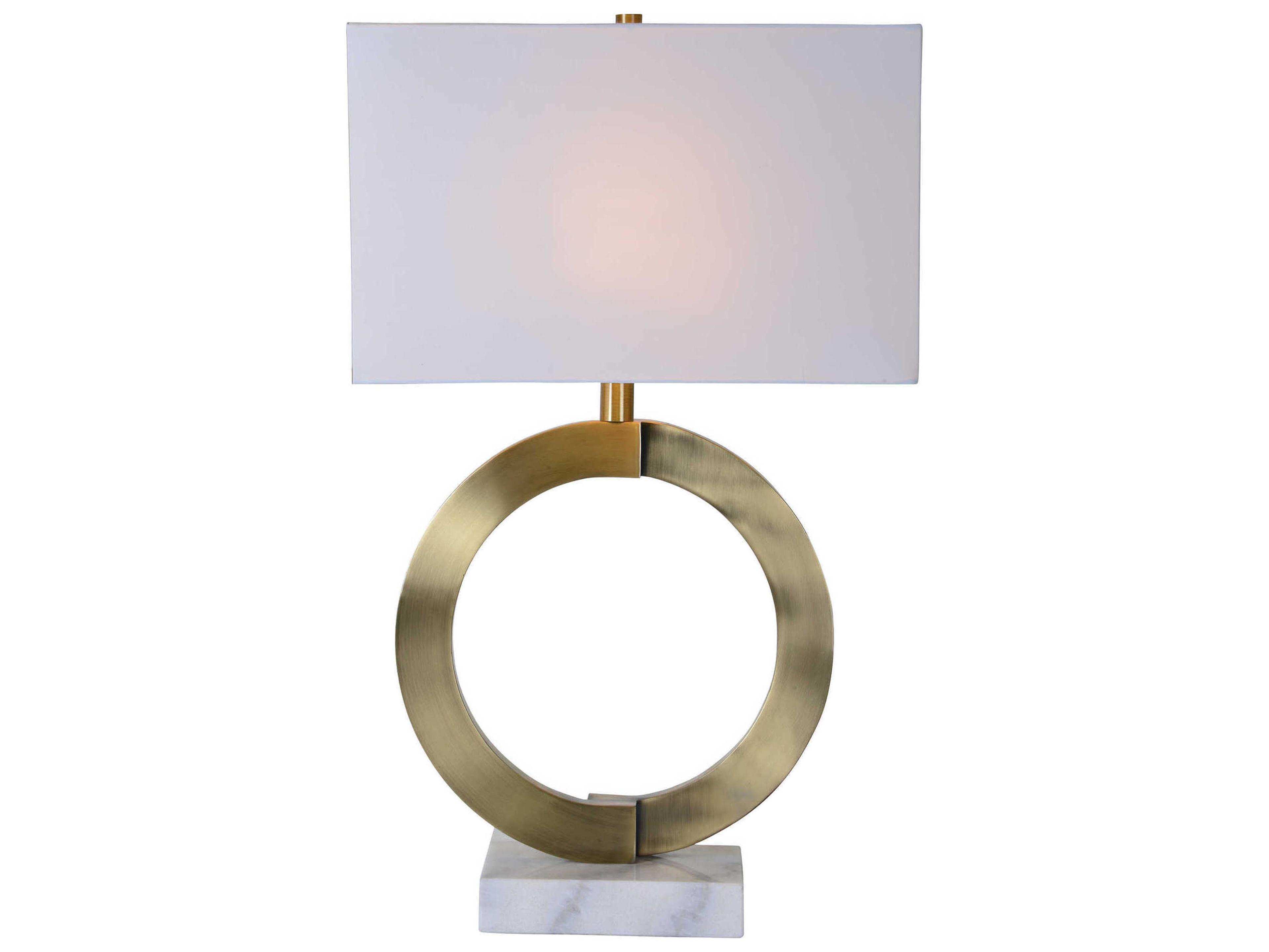 Renwil Skylar Antique Brass Buffet Lamp