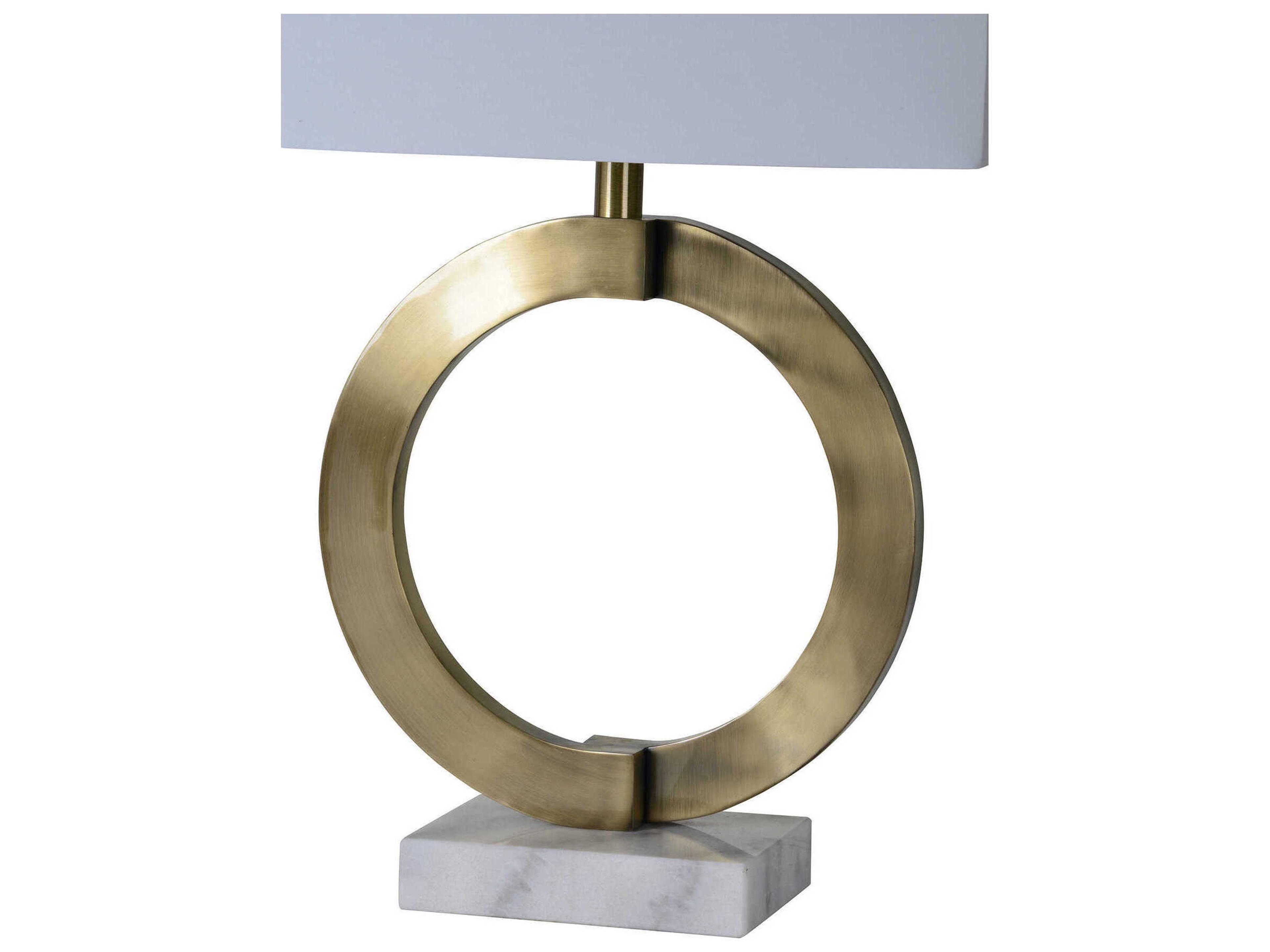 Renwil Skylar Antique Brass Buffet Lamp