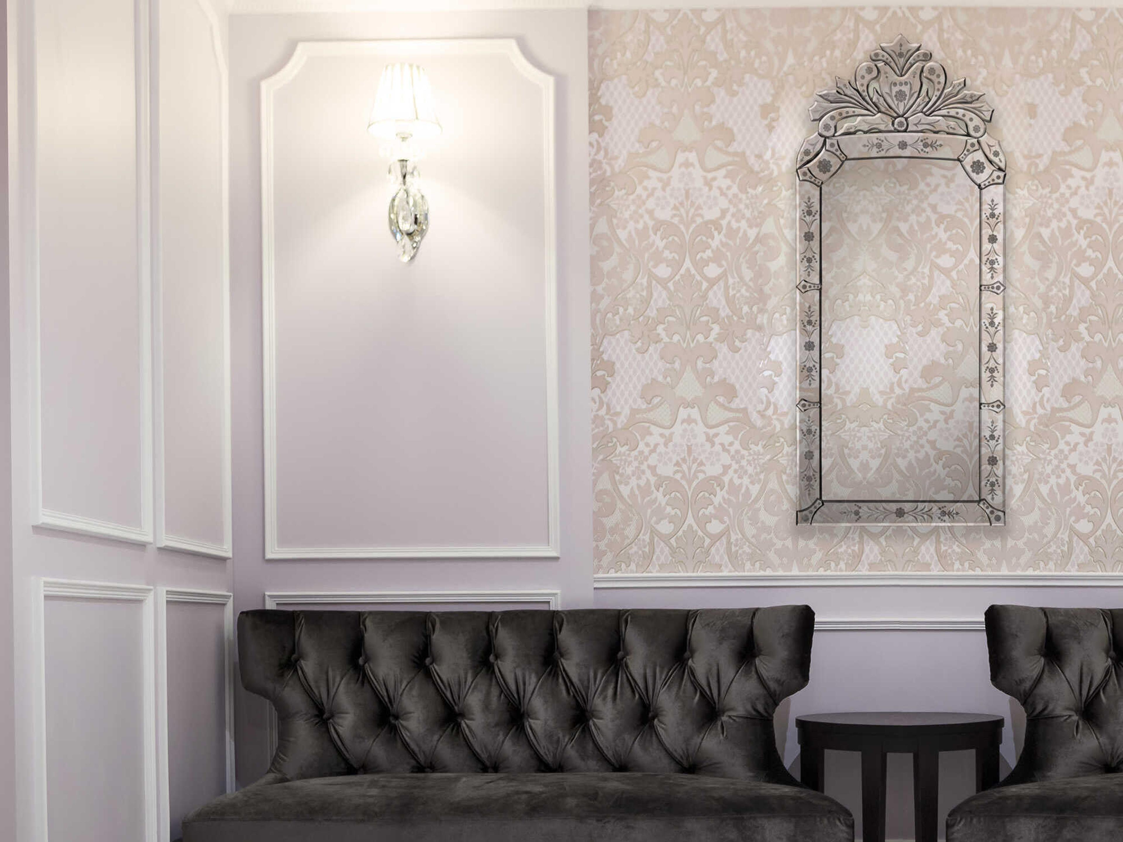 Renwil Venetian Etched Rectangular Wall Mirror