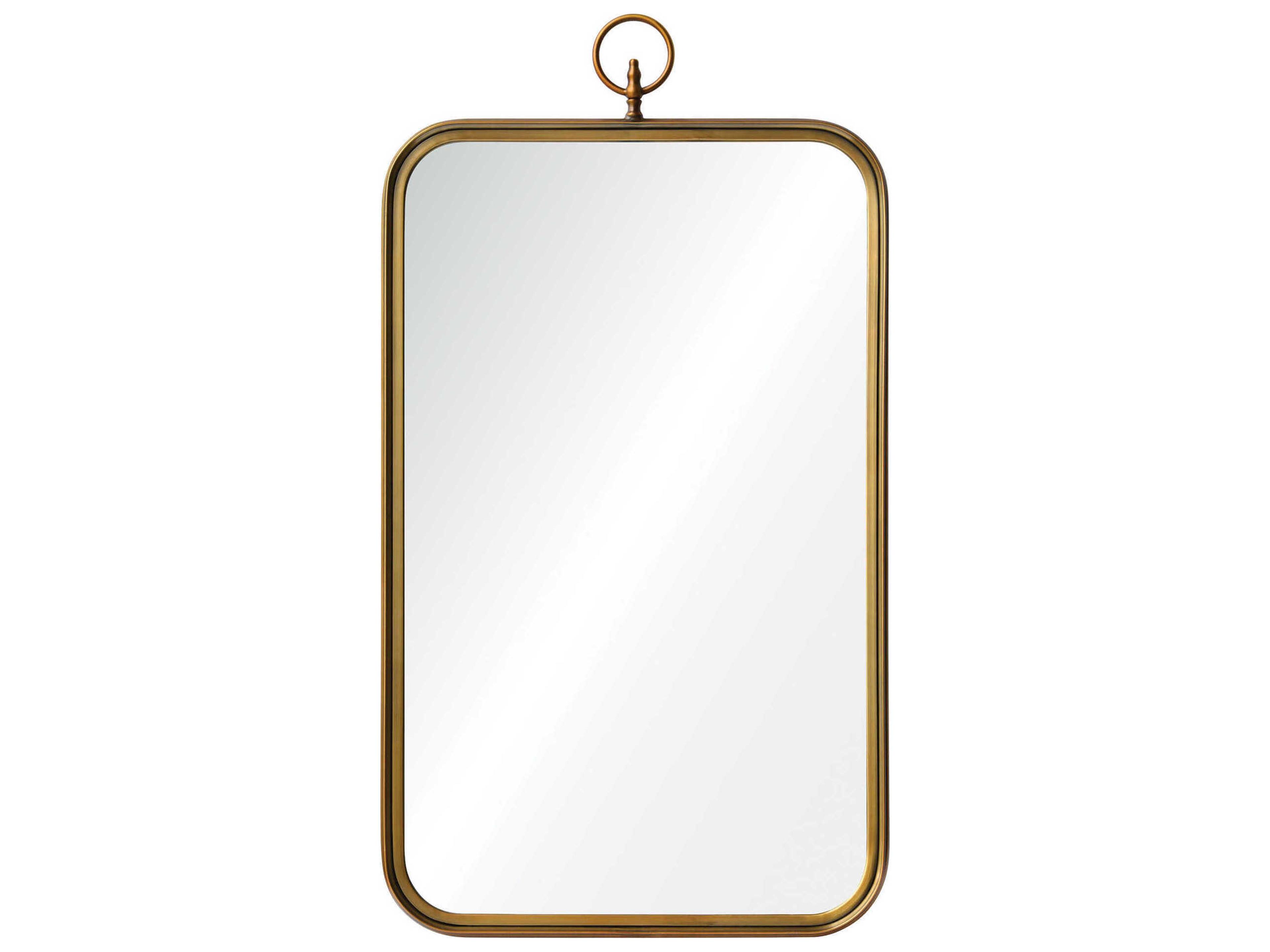 Coburg Brass Rectangular Wall Mirror