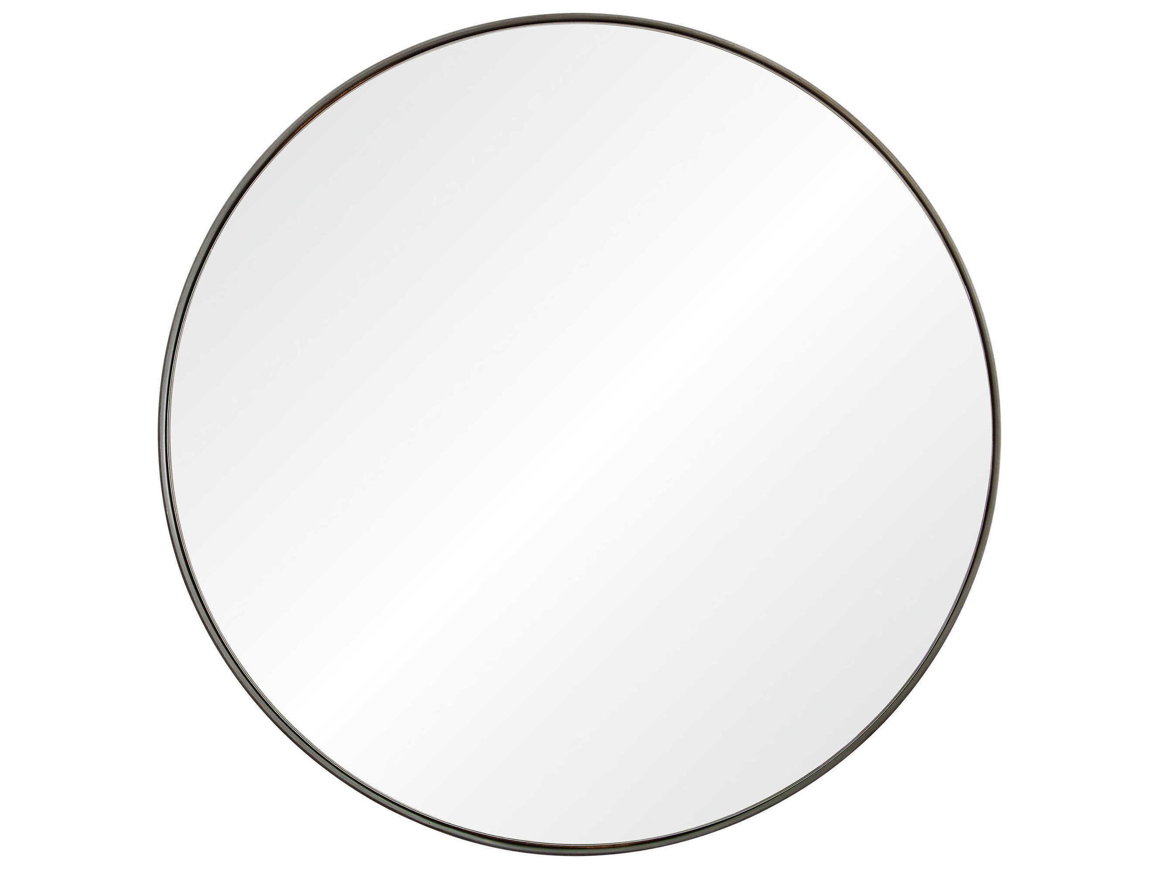 Lester Silver Round Wall Mirror