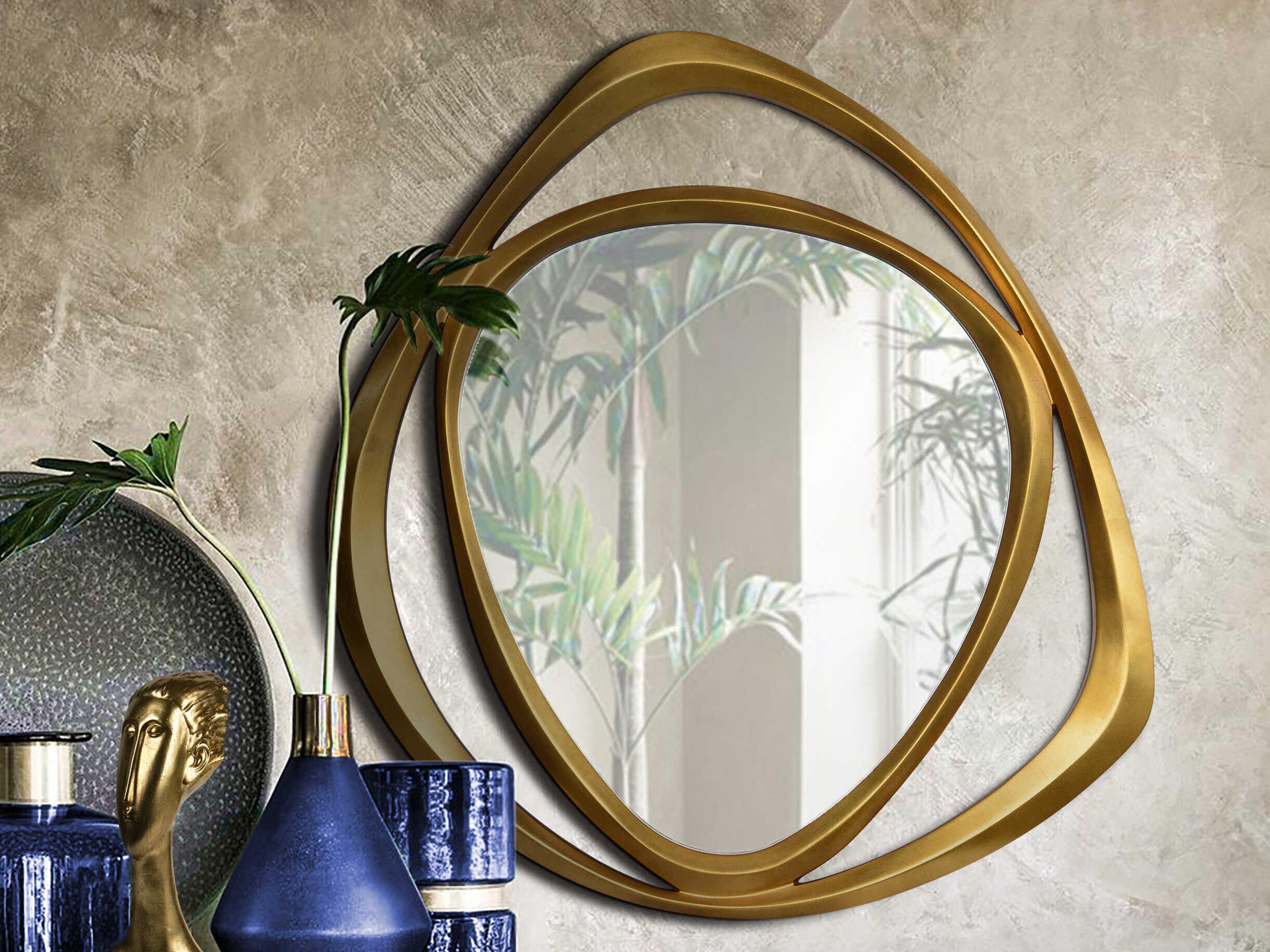 Renwil Goldie Gold Leaf Wall Mirror