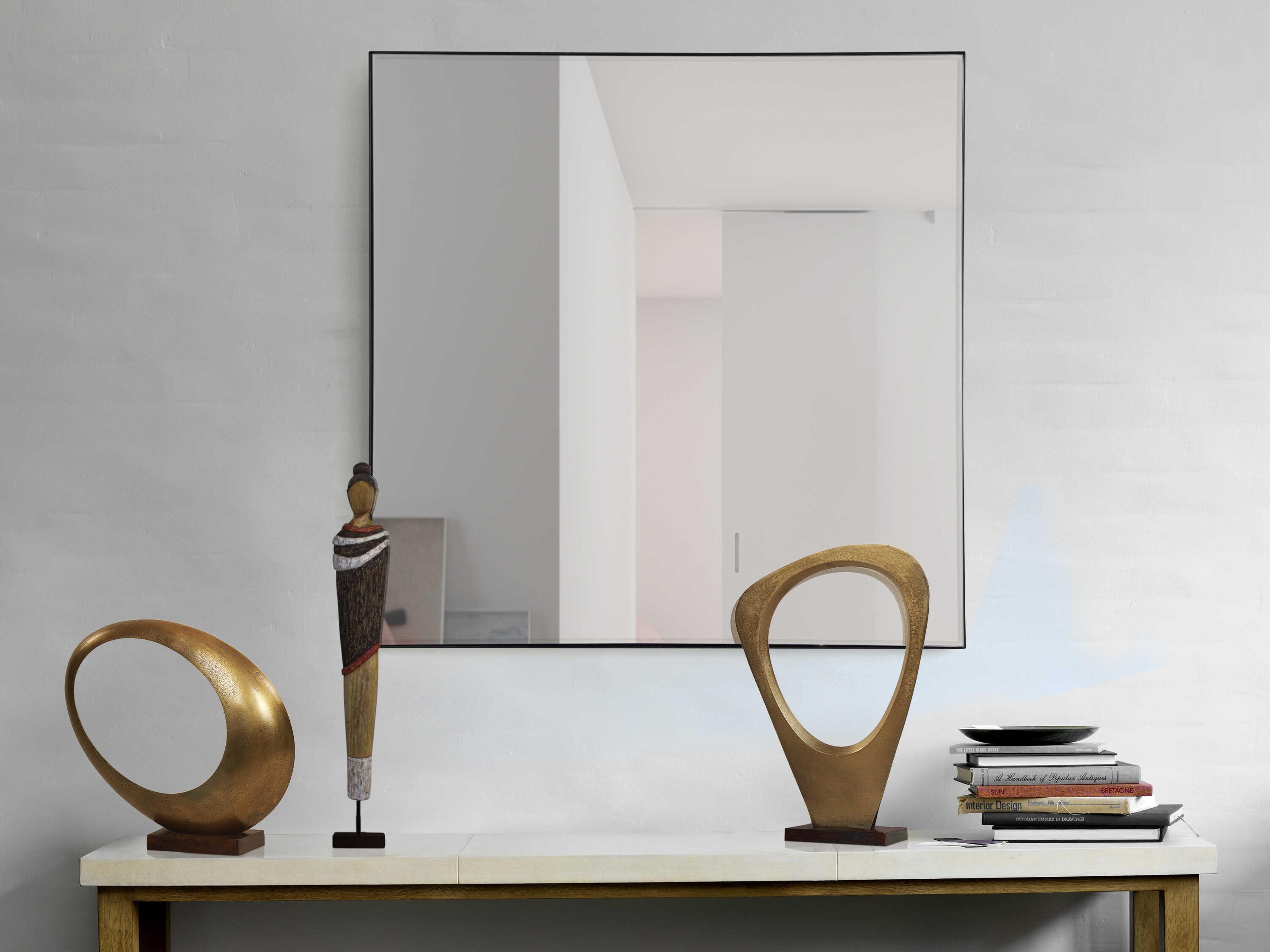Renwil Greer Black Square Wall Mirror