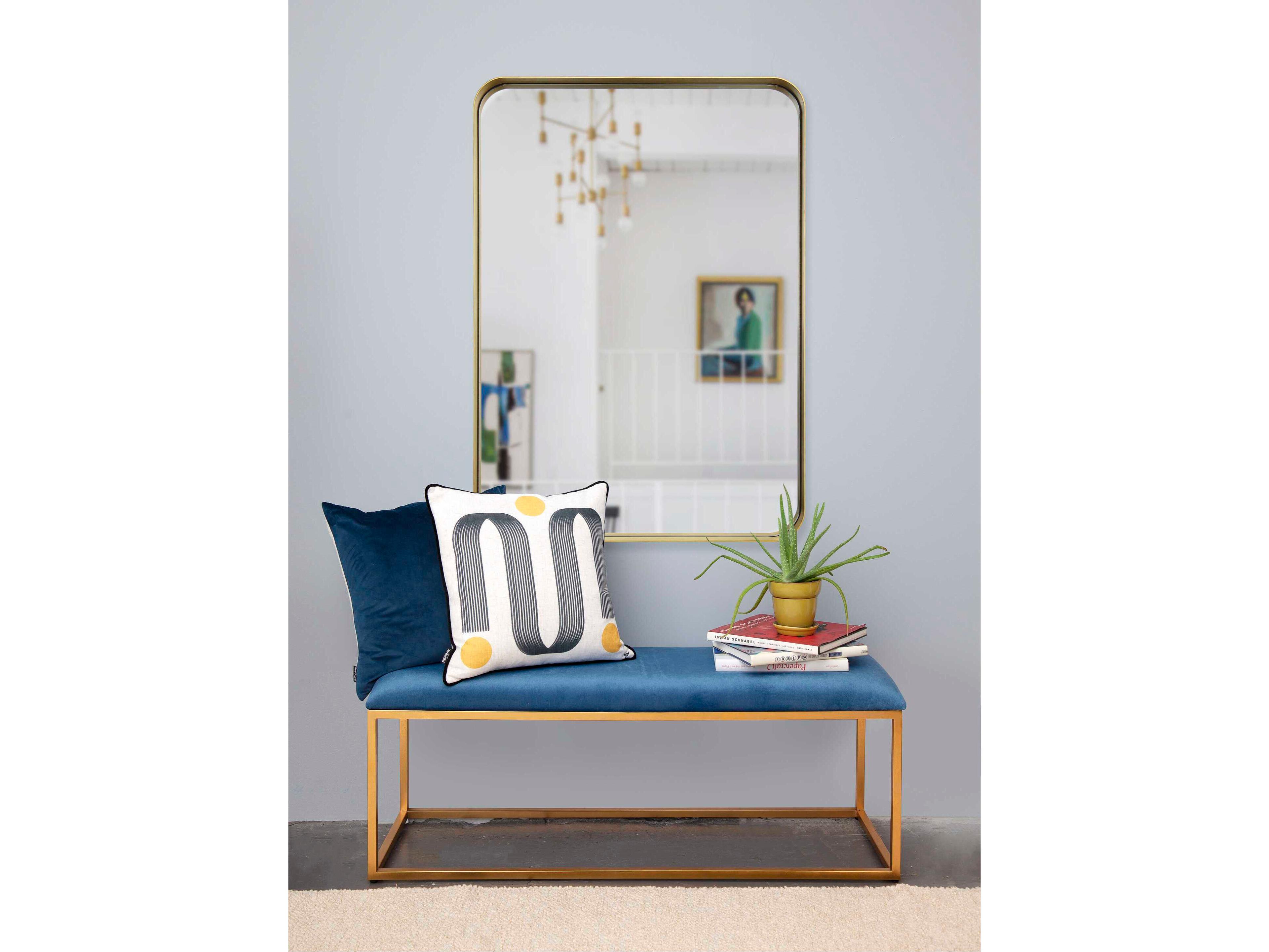Renwil Barton Gold Foil Rectangular Wall Mirror