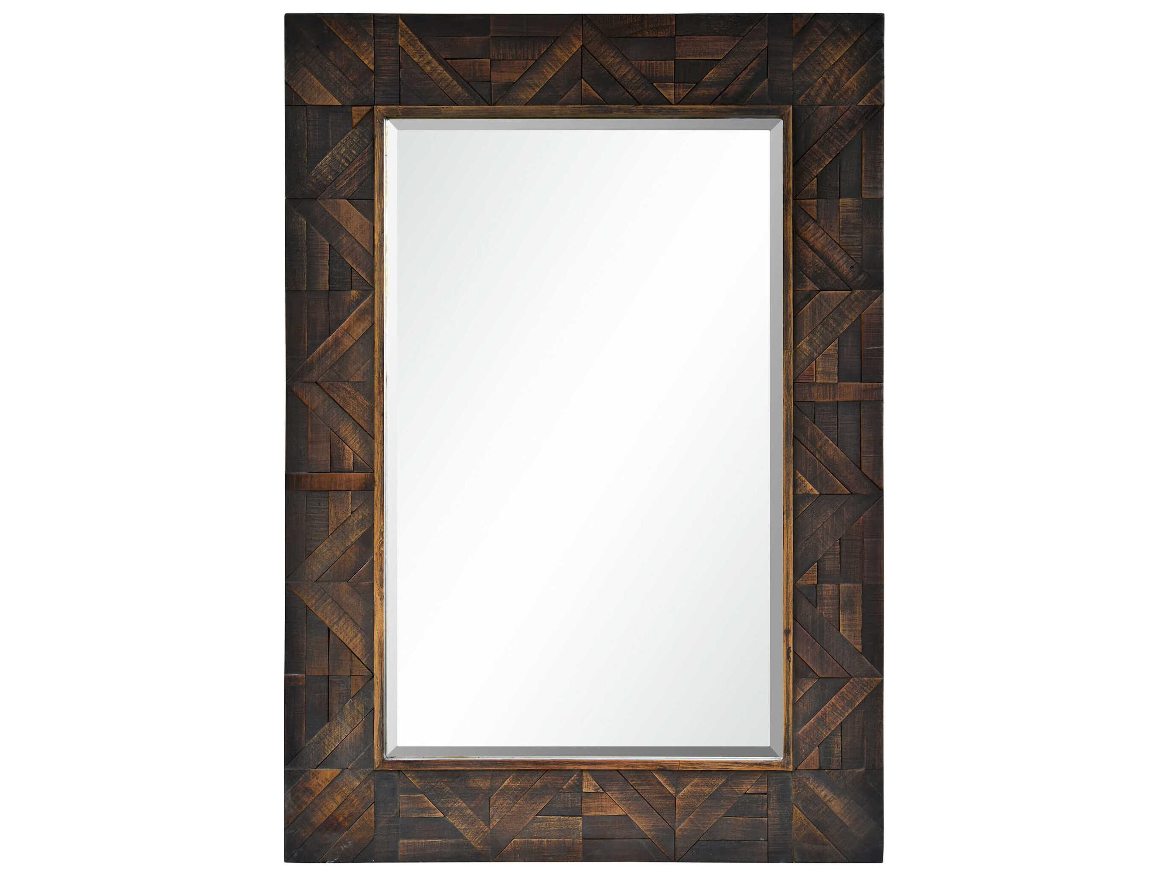 Madden Dark Brown Rectangular Wall Mirror