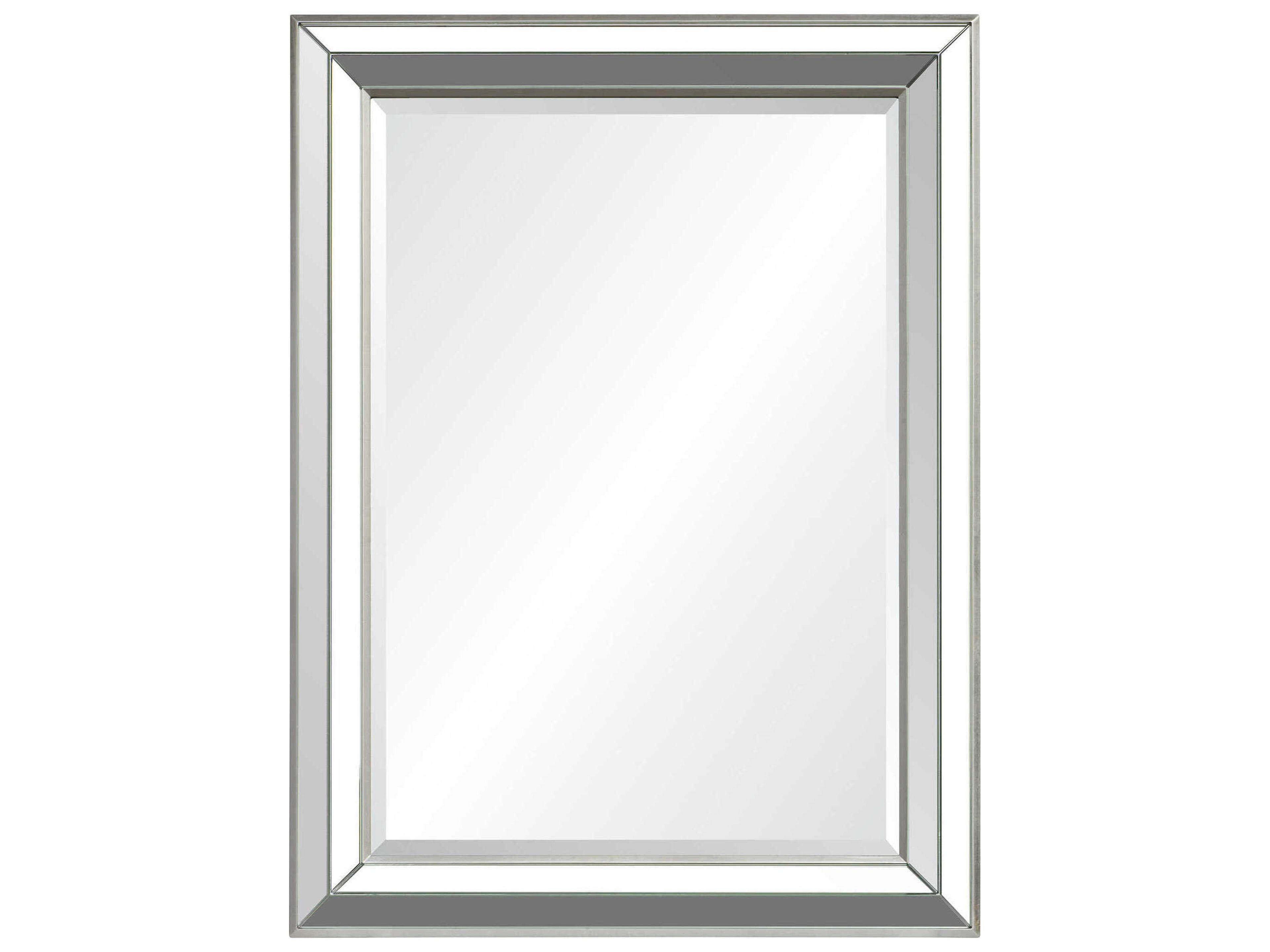 Hawkwell Sliver Leaf Rectangular Wall Mirror