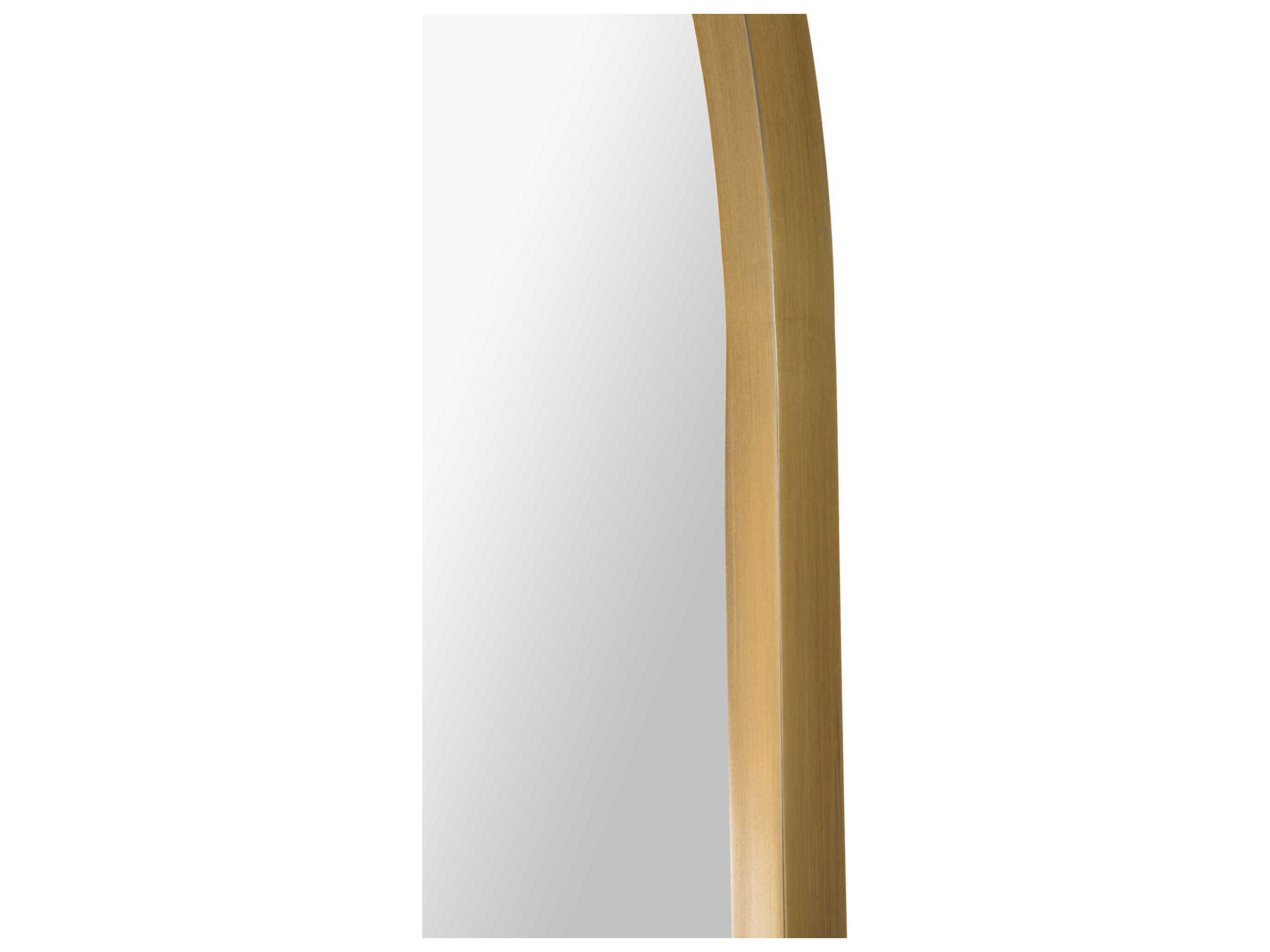 Renwil Taio Antique Brass Oval Floor Mirror