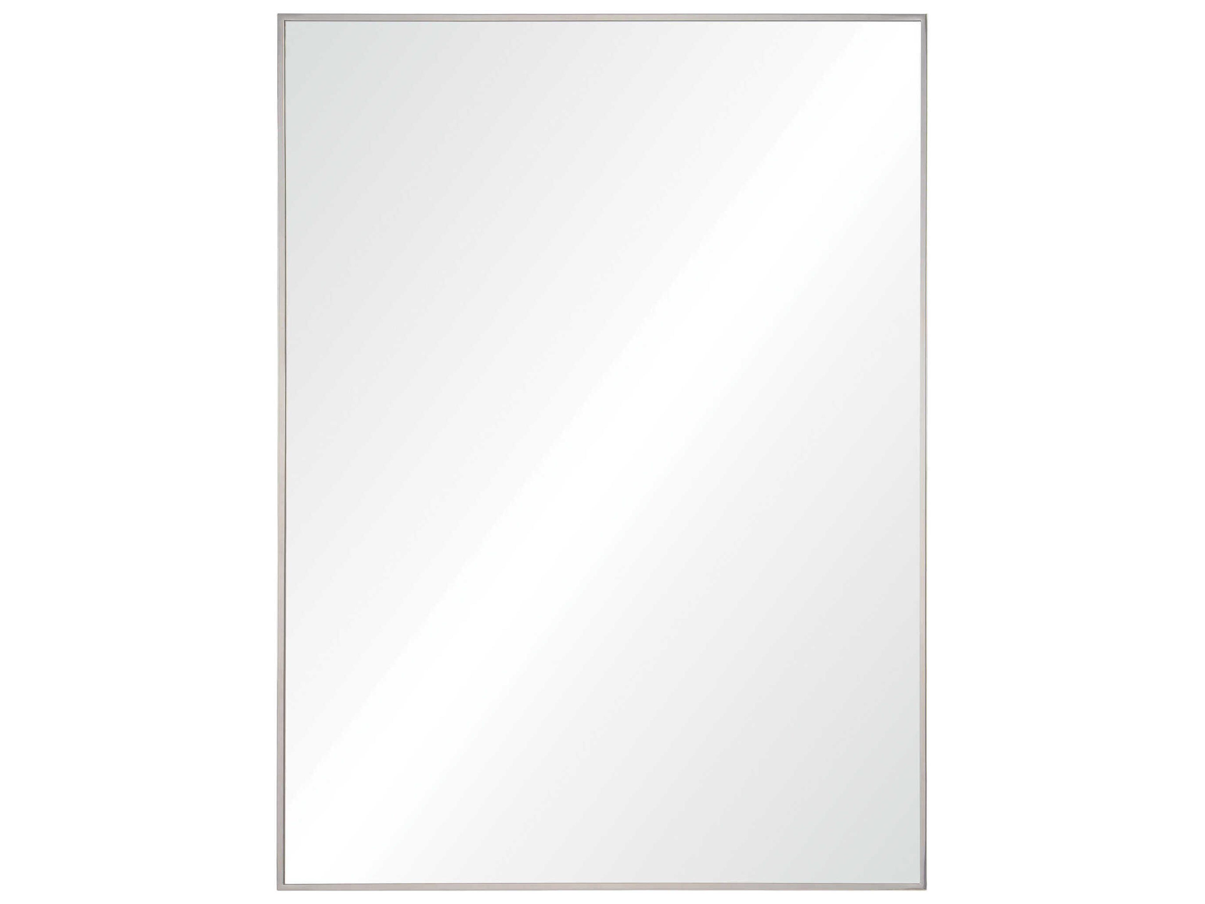 Carmelle Wall Mirror Rectangular Polished Steel