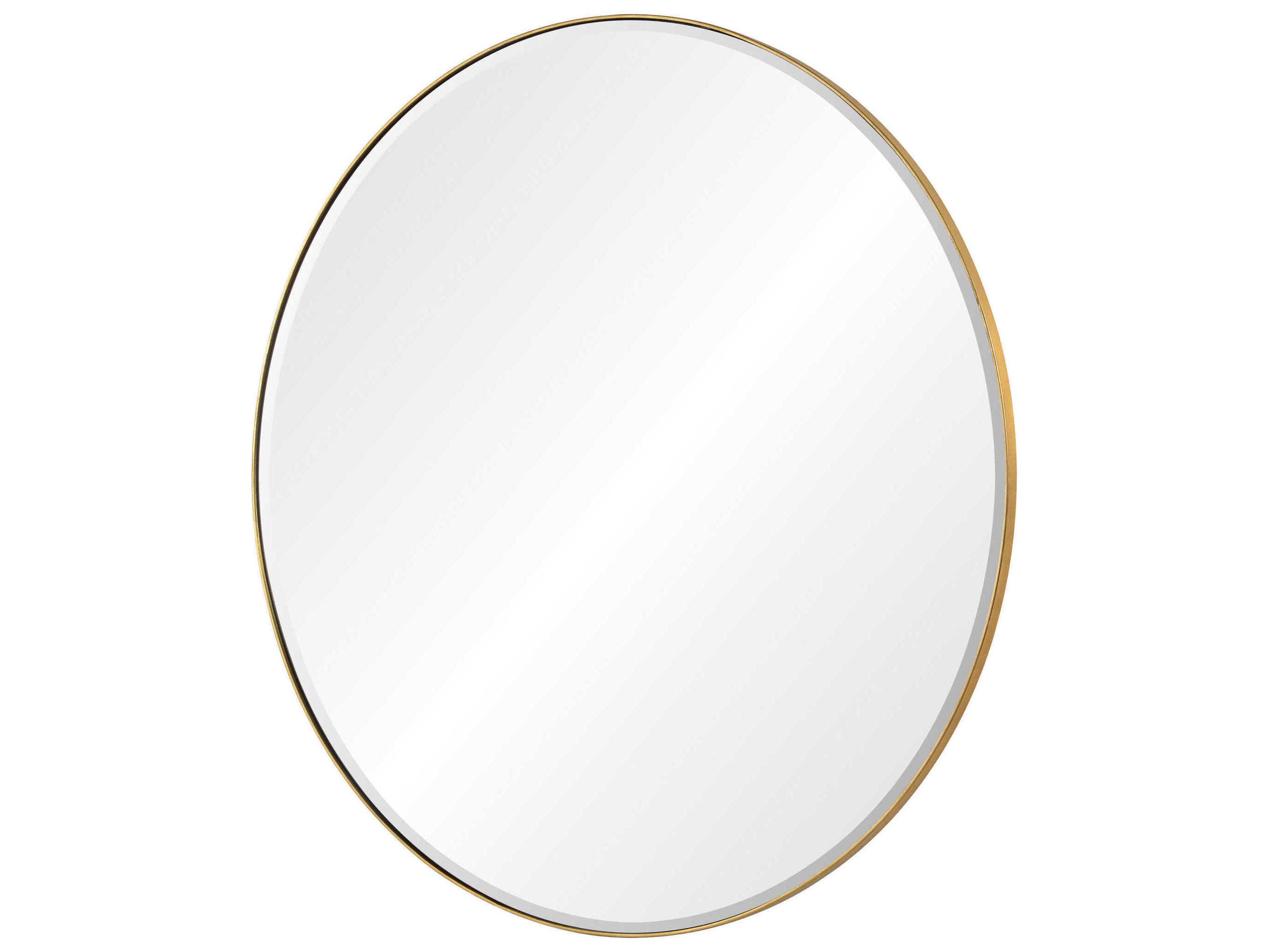 Renwil Thallo Gold Leaf Round Wall Mirror