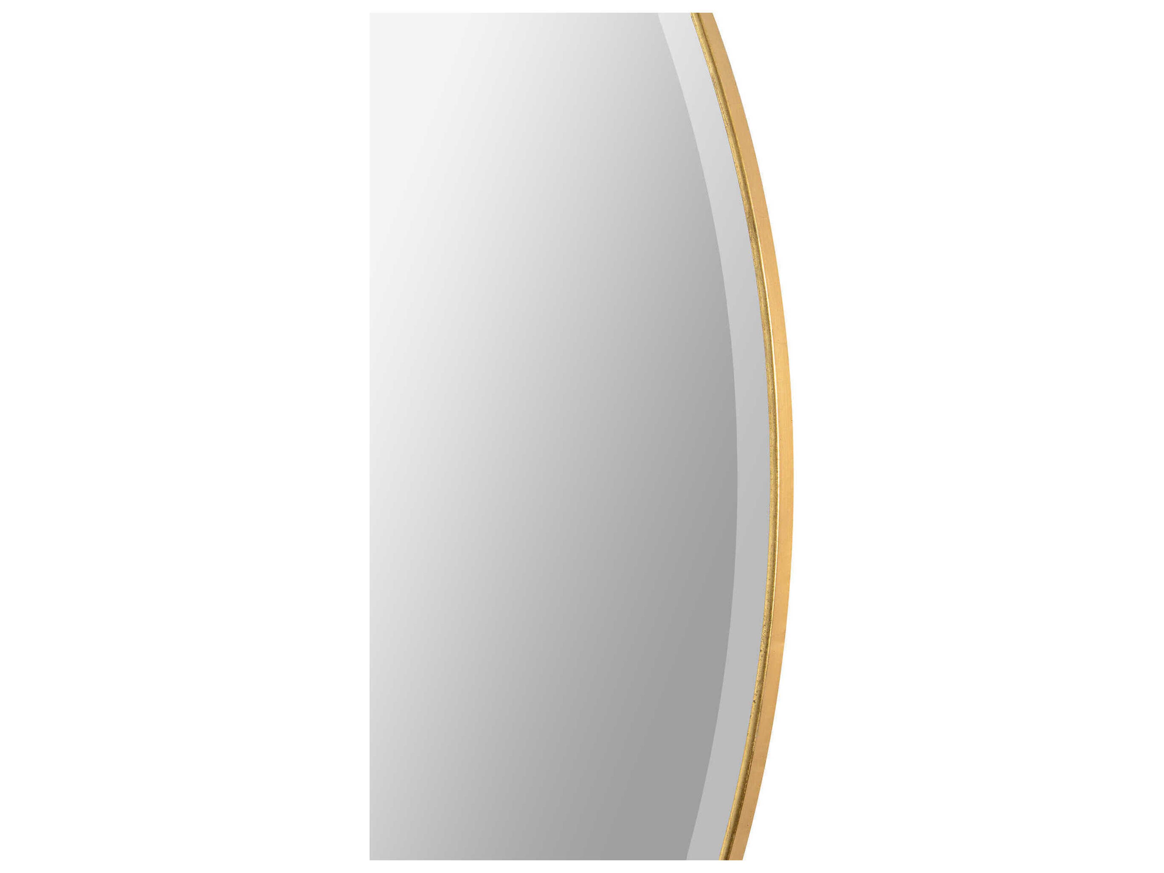 Renwil Thallo Gold Leaf Round Wall Mirror