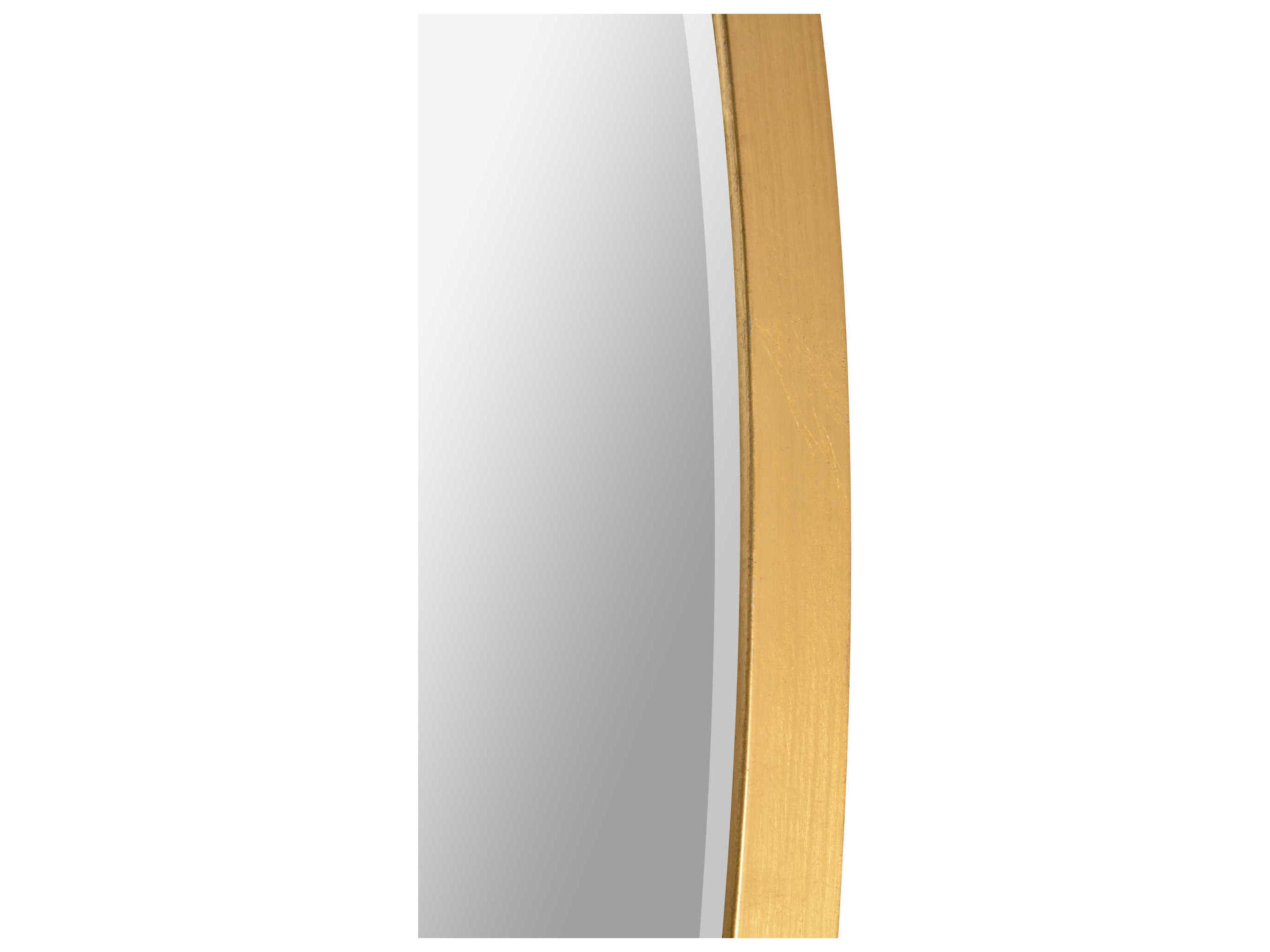 Renwil Thallo Gold Leaf Round Wall Mirror