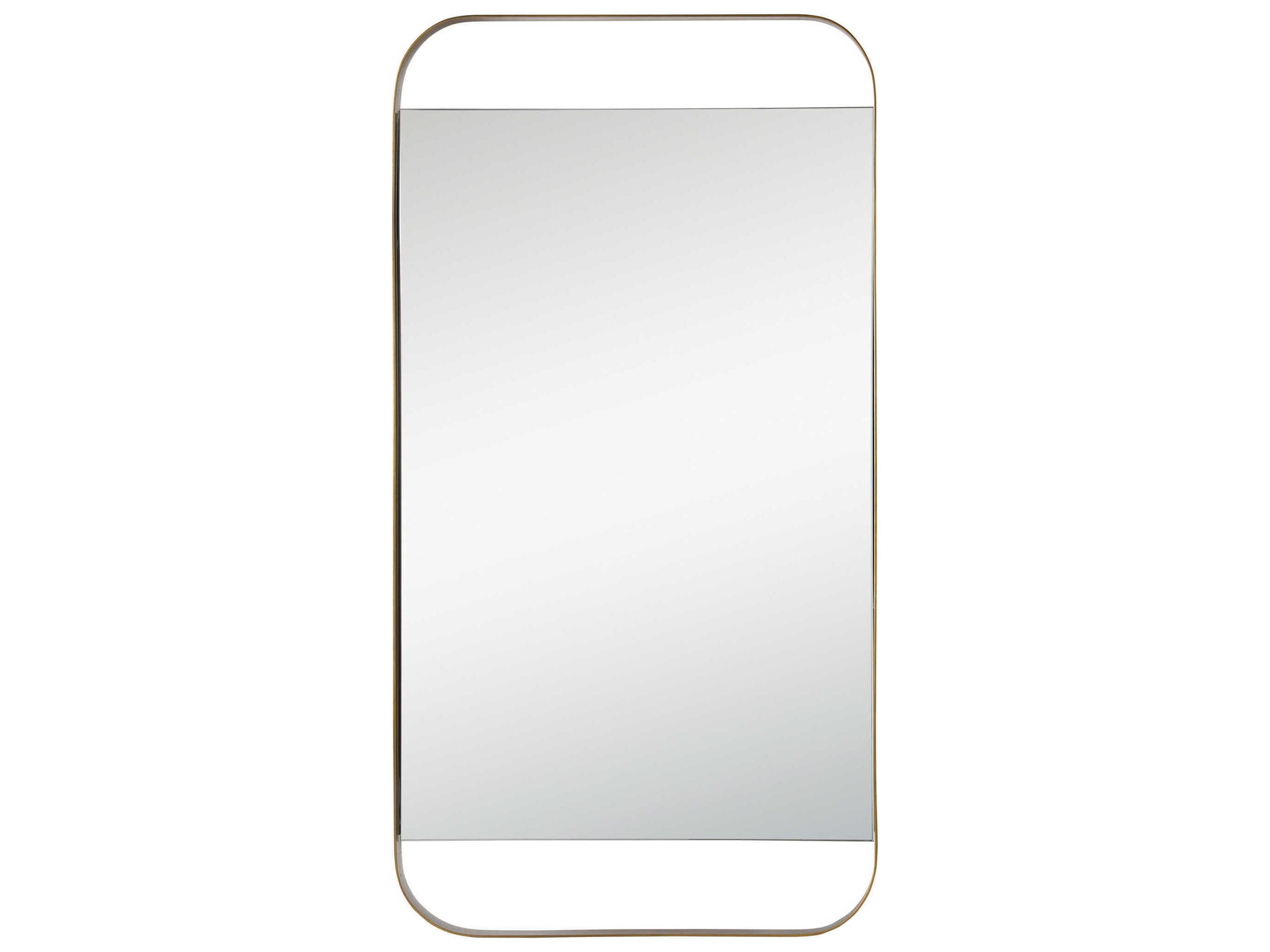 Zariyah Antique Brass Rectangular Wall Mirror