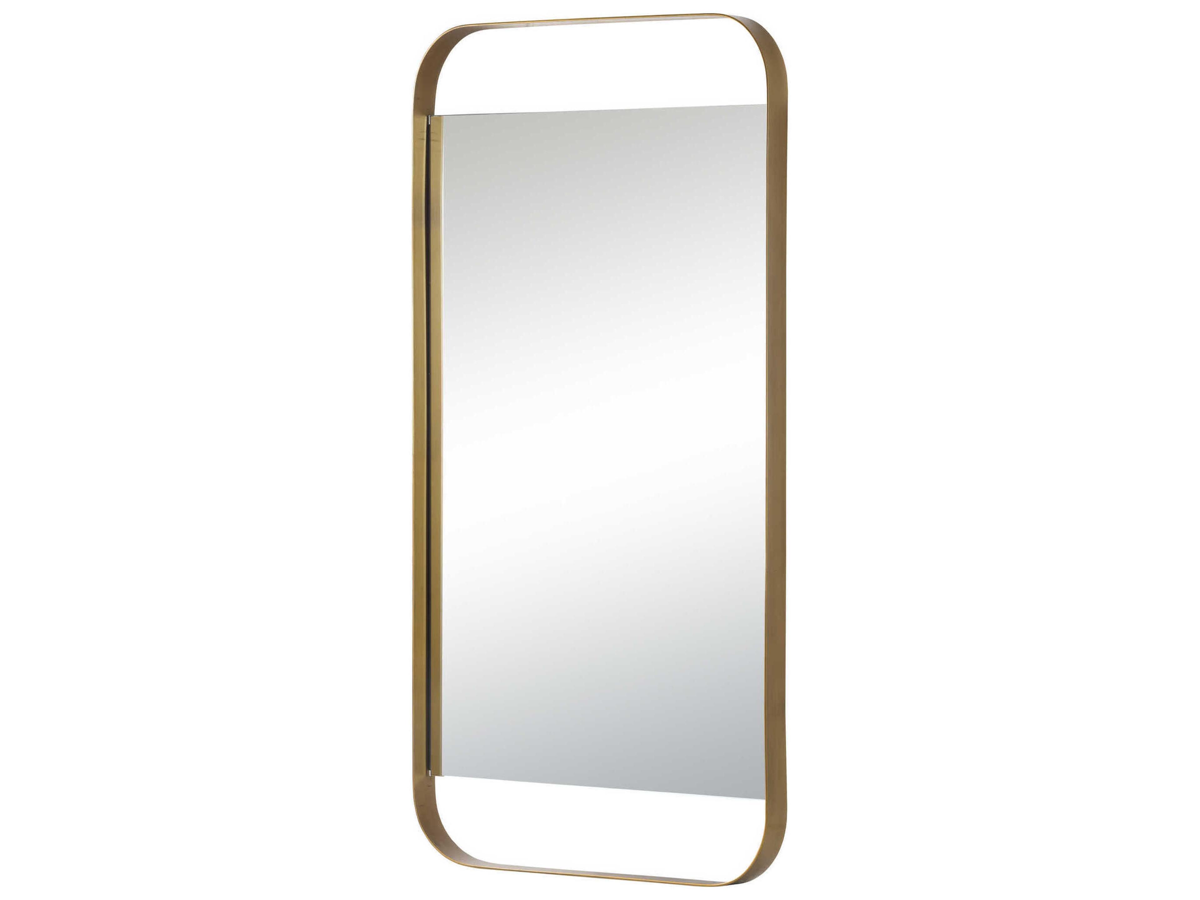 Renwil Zariyah Antique Brass Rectangular Wall Mirror