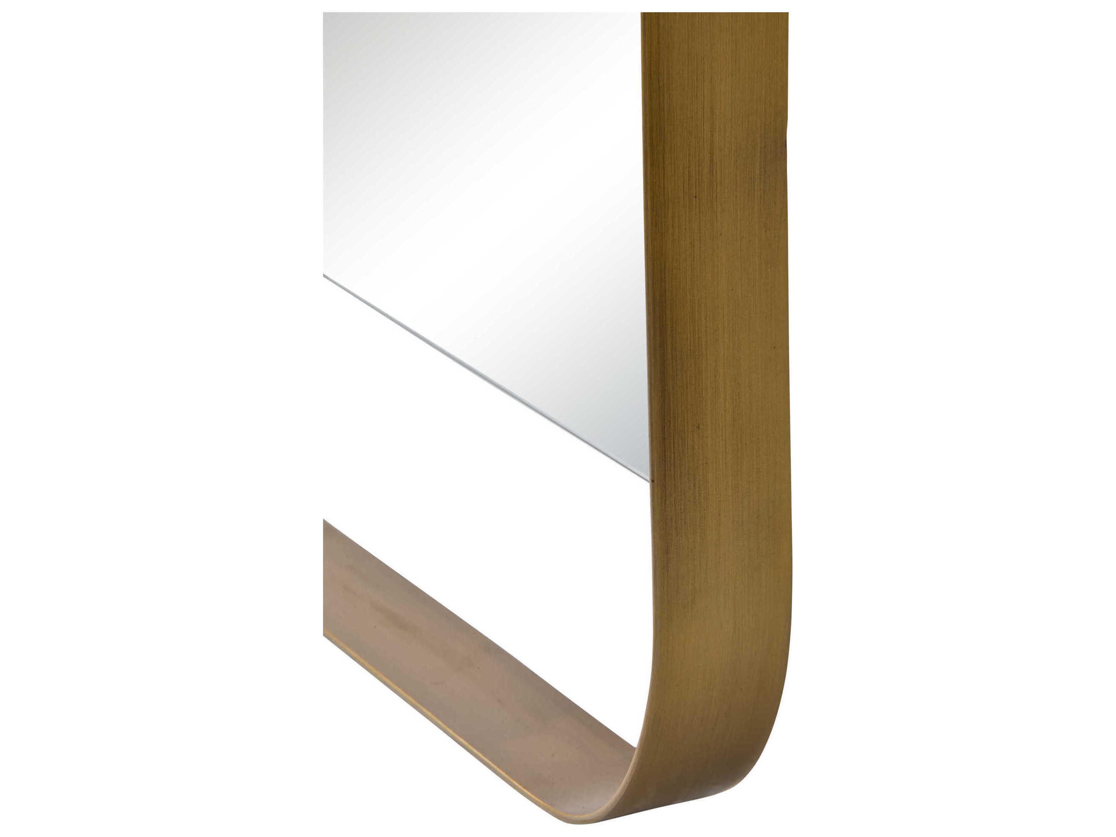 Renwil Zariyah Antique Brass Rectangular Wall Mirror