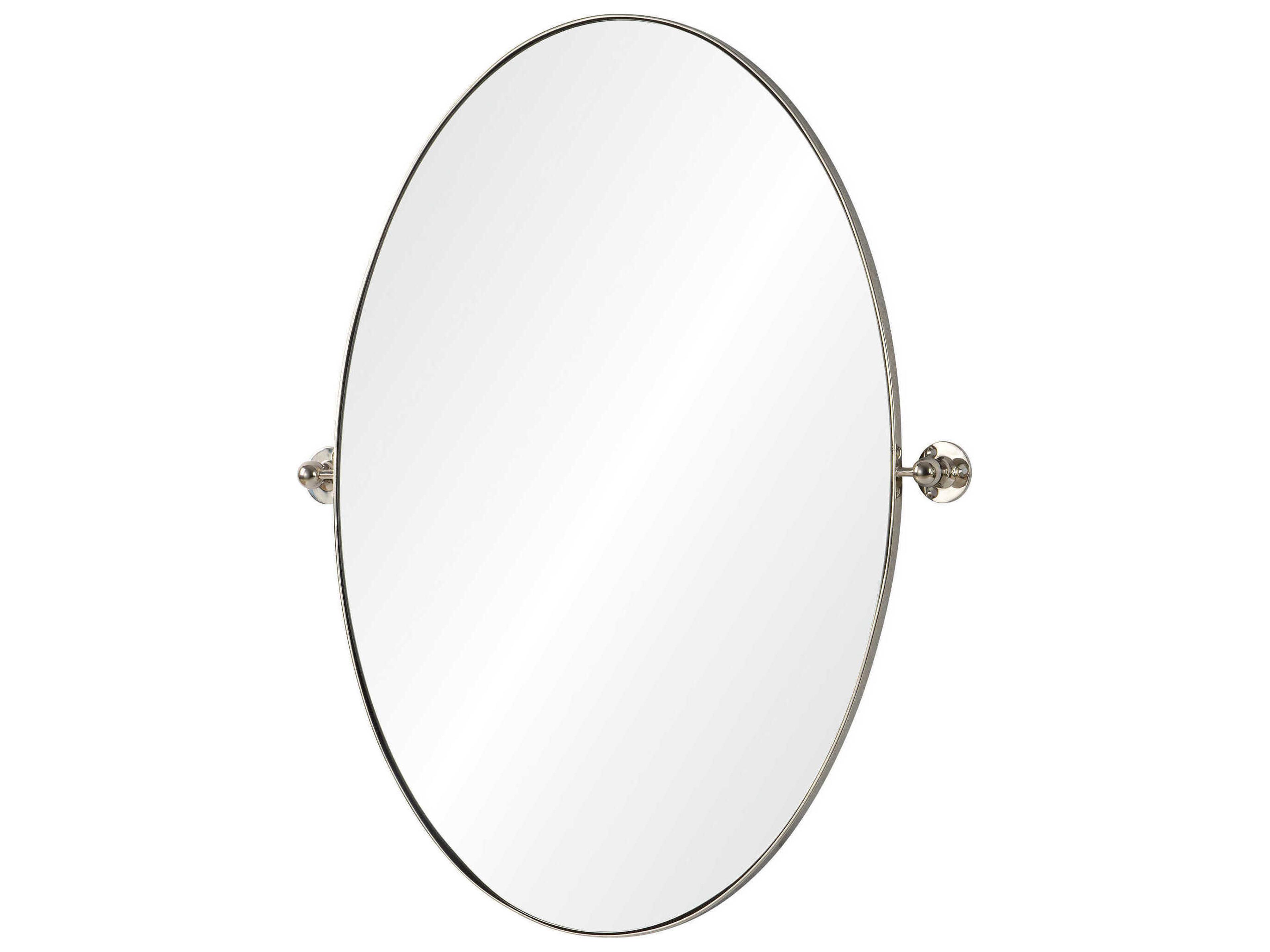 Renwil Azalea Nickel Plated Oval Wall Mirror