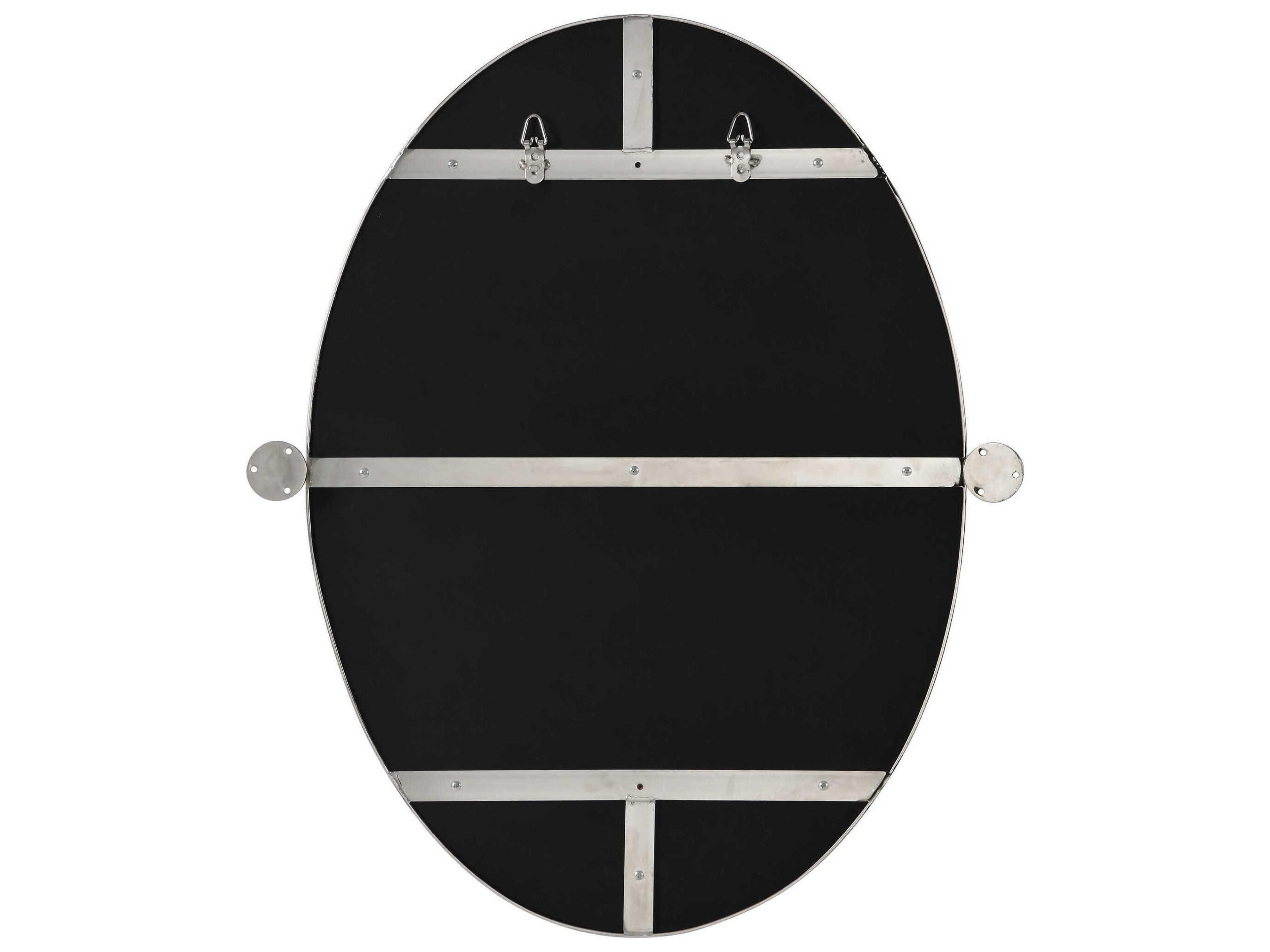 Renwil Azalea Nickel Plated Oval Wall Mirror