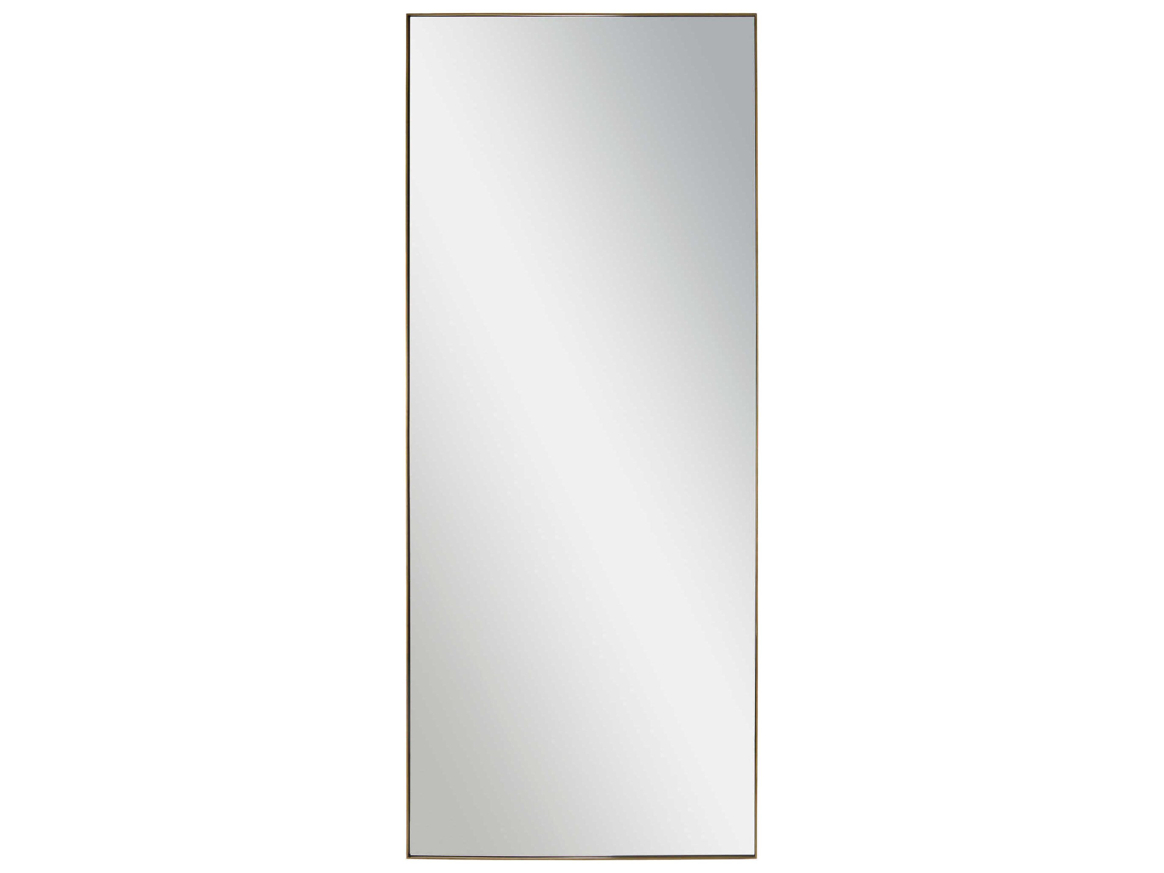 Northern Antique Brass Rectangular Wall Mirror