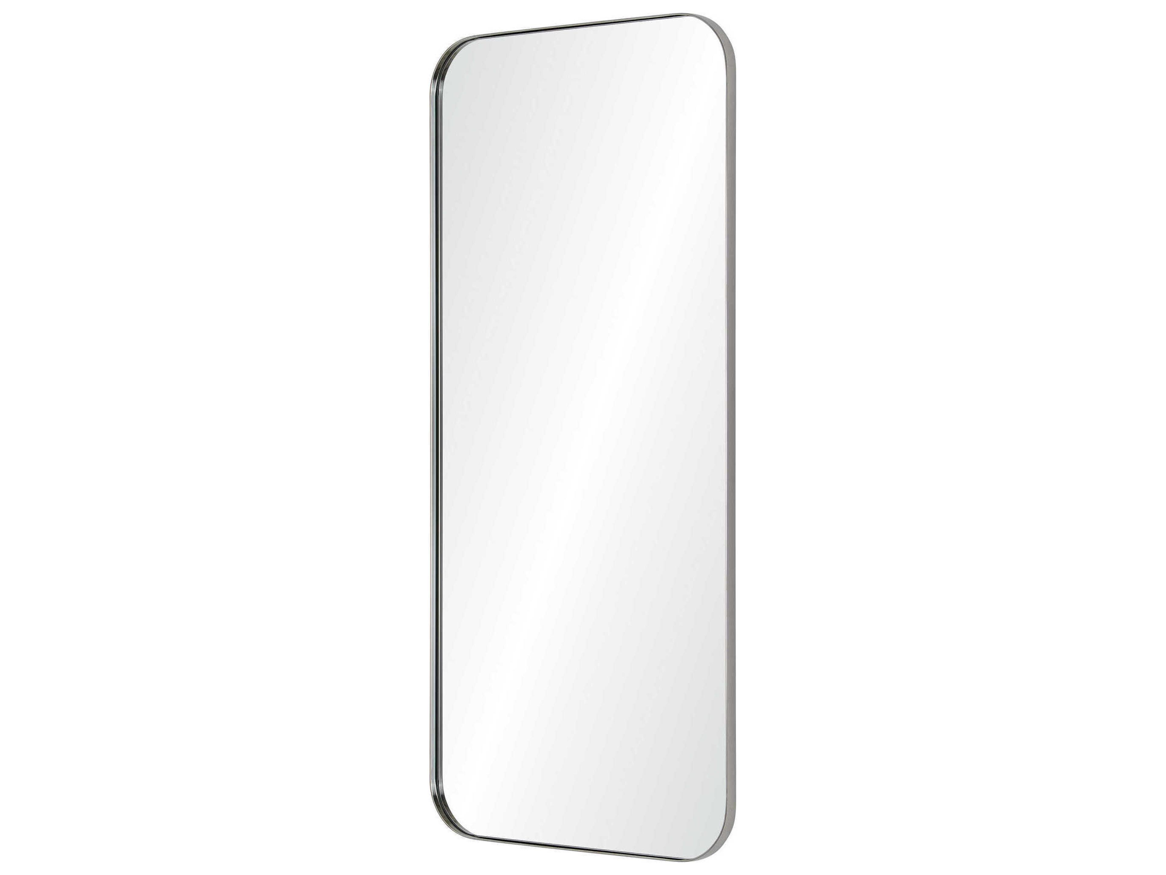 Renwil Delphinus Satin Nickel Rectangular Wall Mirror