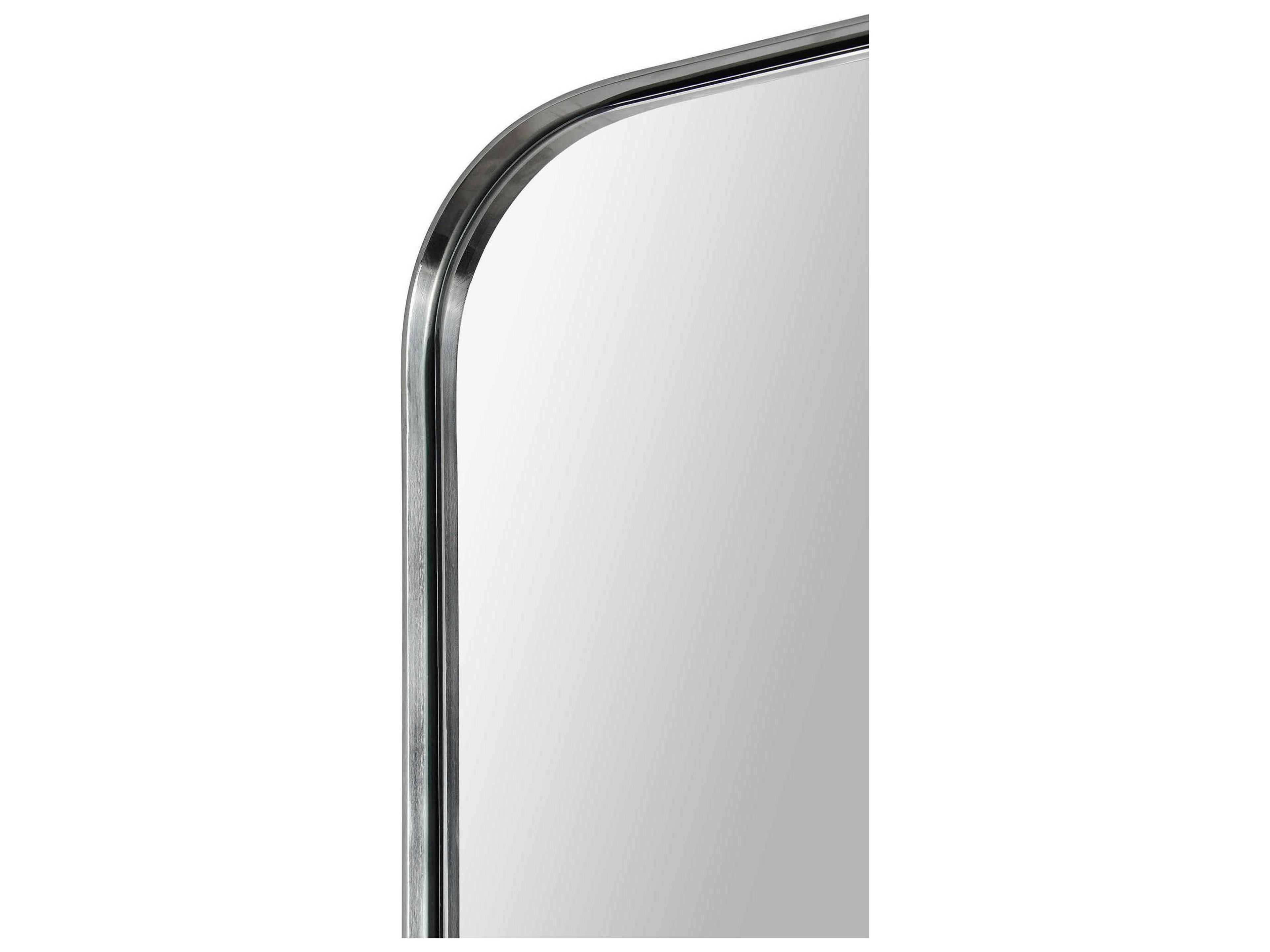 Renwil Delphinus Satin Nickel Rectangular Wall Mirror