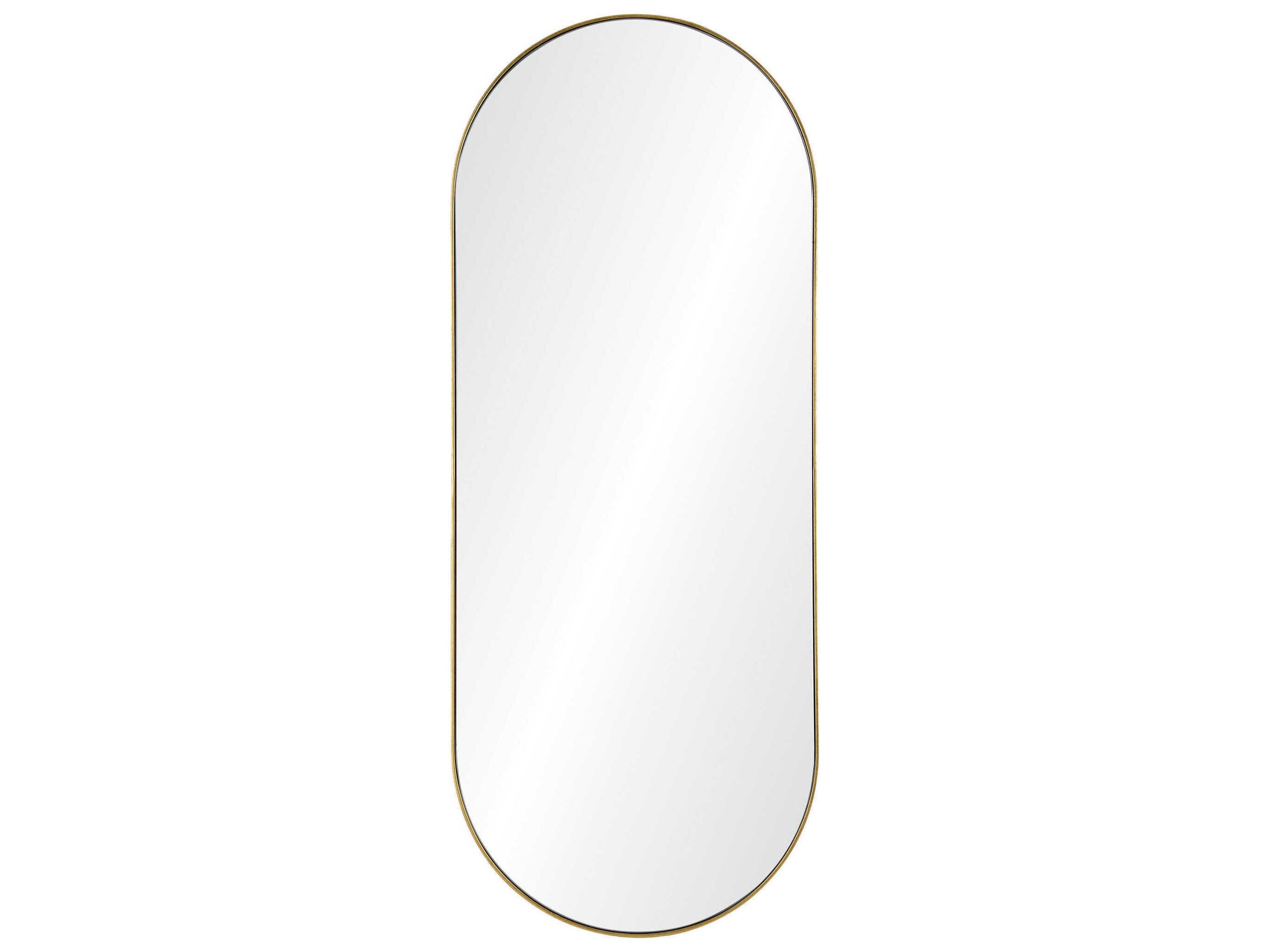 Marius Gold Leaf Oval Wall Mirror