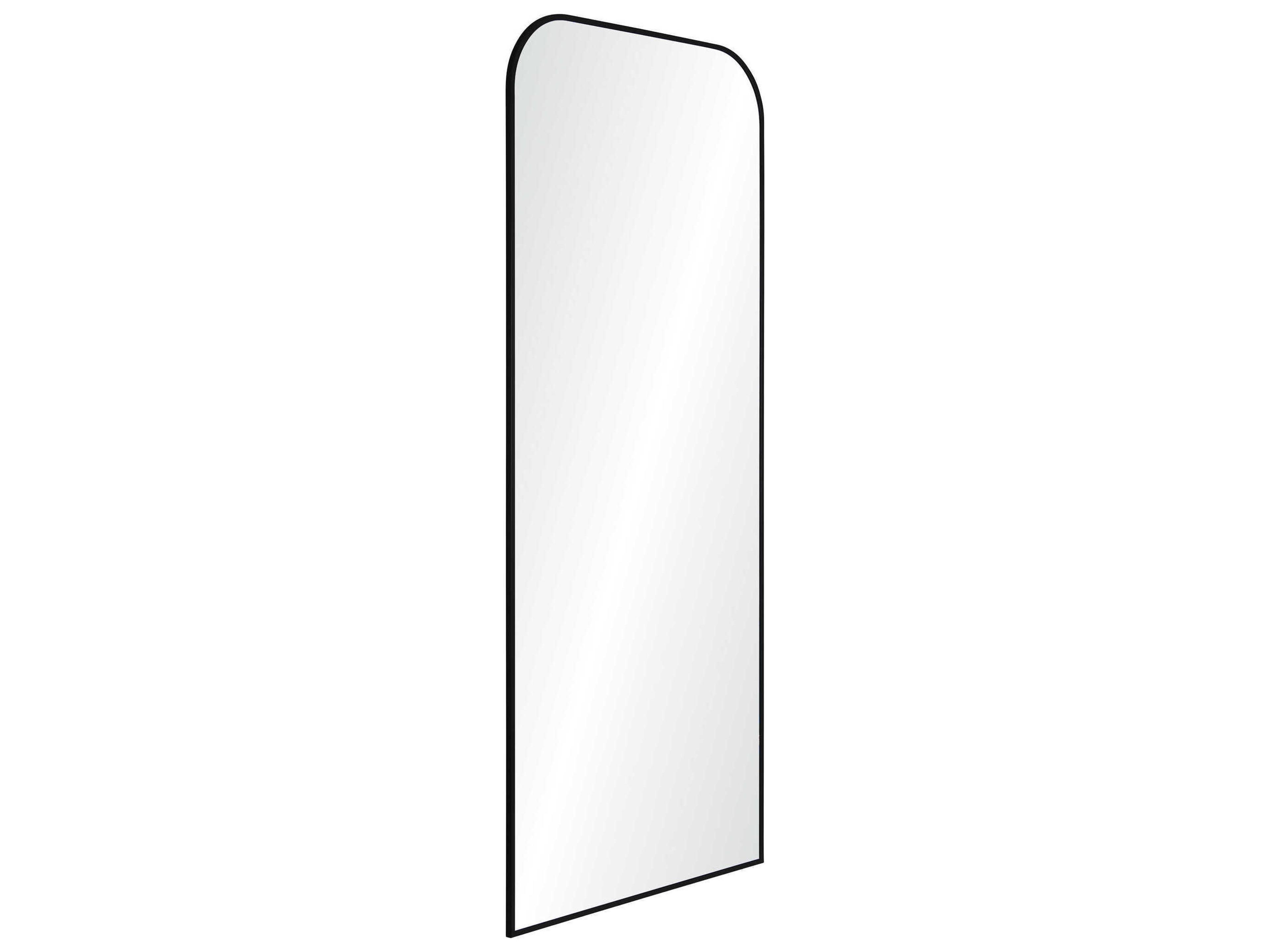 Renwil Mandret Black Rectangular Floor Mirror
