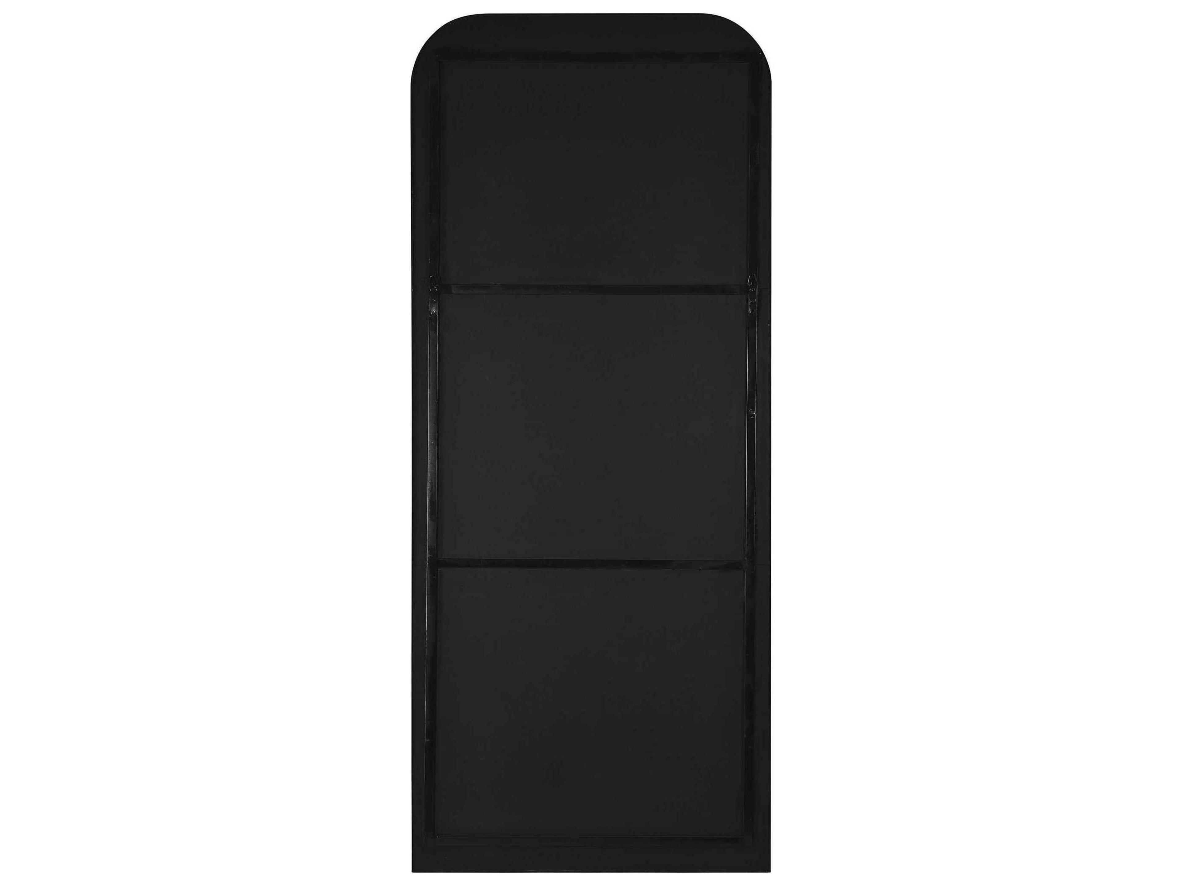 Renwil Mandret Black Rectangular Floor Mirror